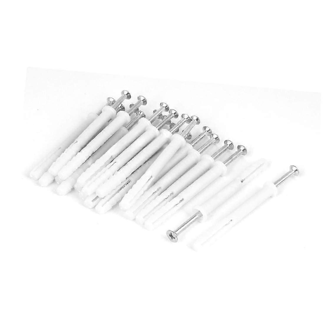 Expansion Bolt Wall Anchor Screws 8mm x 80mm Self-Tapping Heavy Duty for Concrete and Masonry, Pack of 20