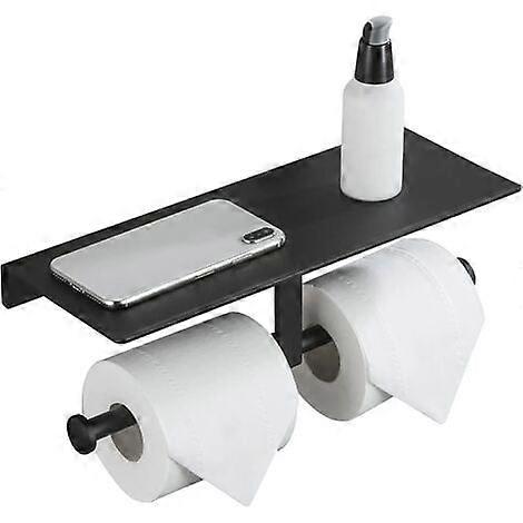 High quality brand new  No Drilling Toilet Paper Holder with Cell Phone Shelf