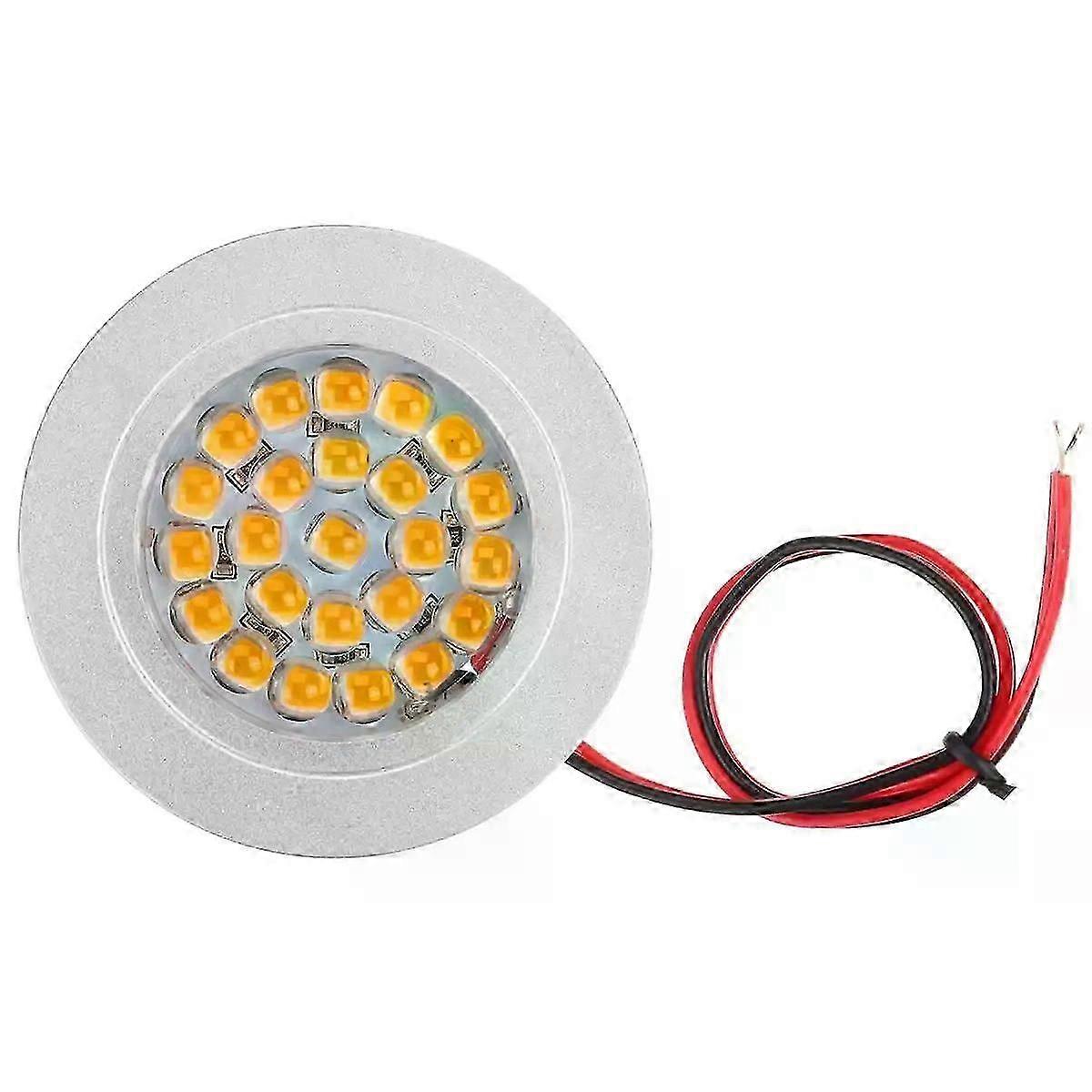1/2PCS 12V Wram White LED Spot Light Touch Switch Cabinent Lamp Down Light Caravan Camper Trailer Car