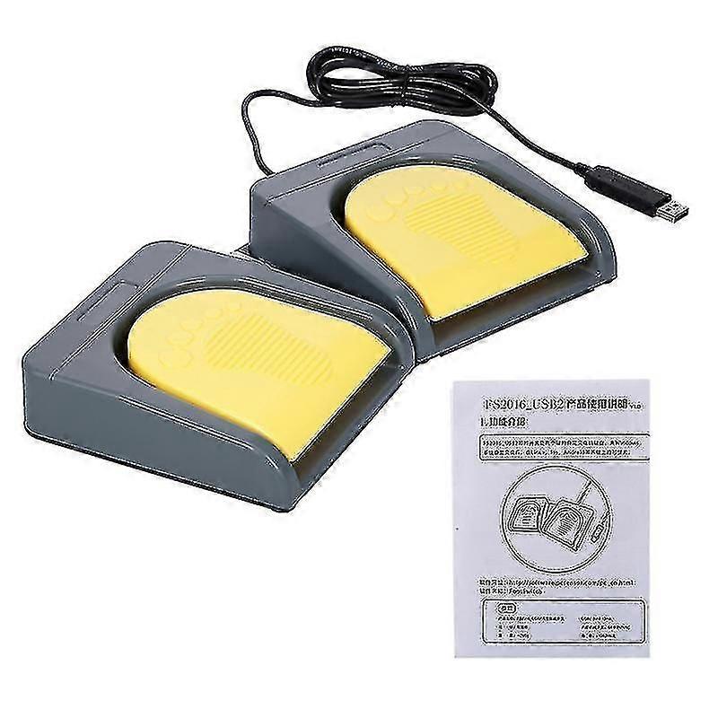 Pcsensor Usb 2 Foot Switch Control Keyboard Multimedia Keyboard Gamepad Mouse String Action Pedal Gr