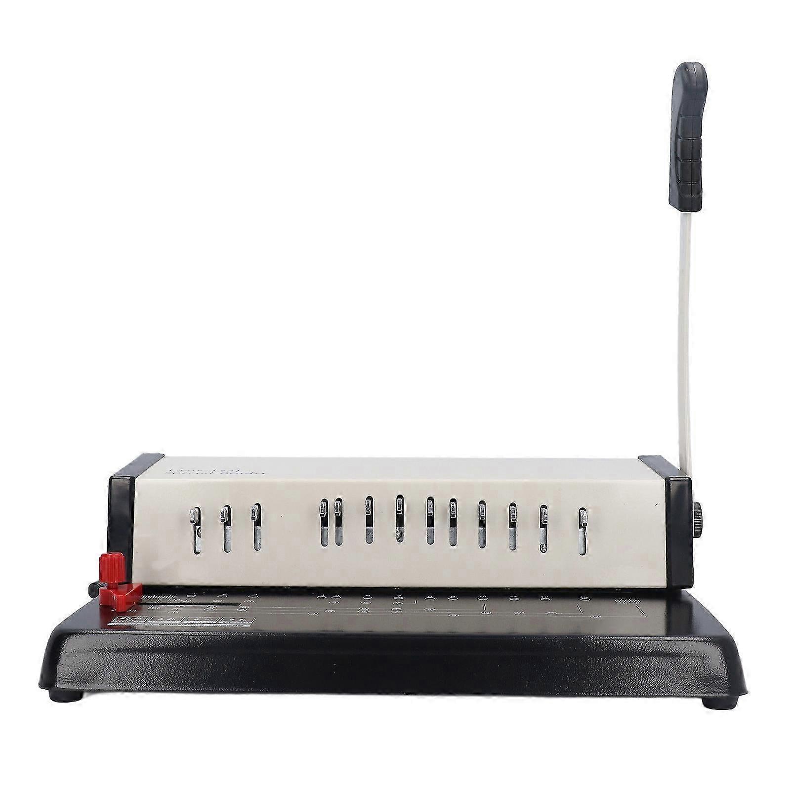Book Binding Machine A4 13 Round Holes Multifunctional Manual Comb Binder Machine For Booklet