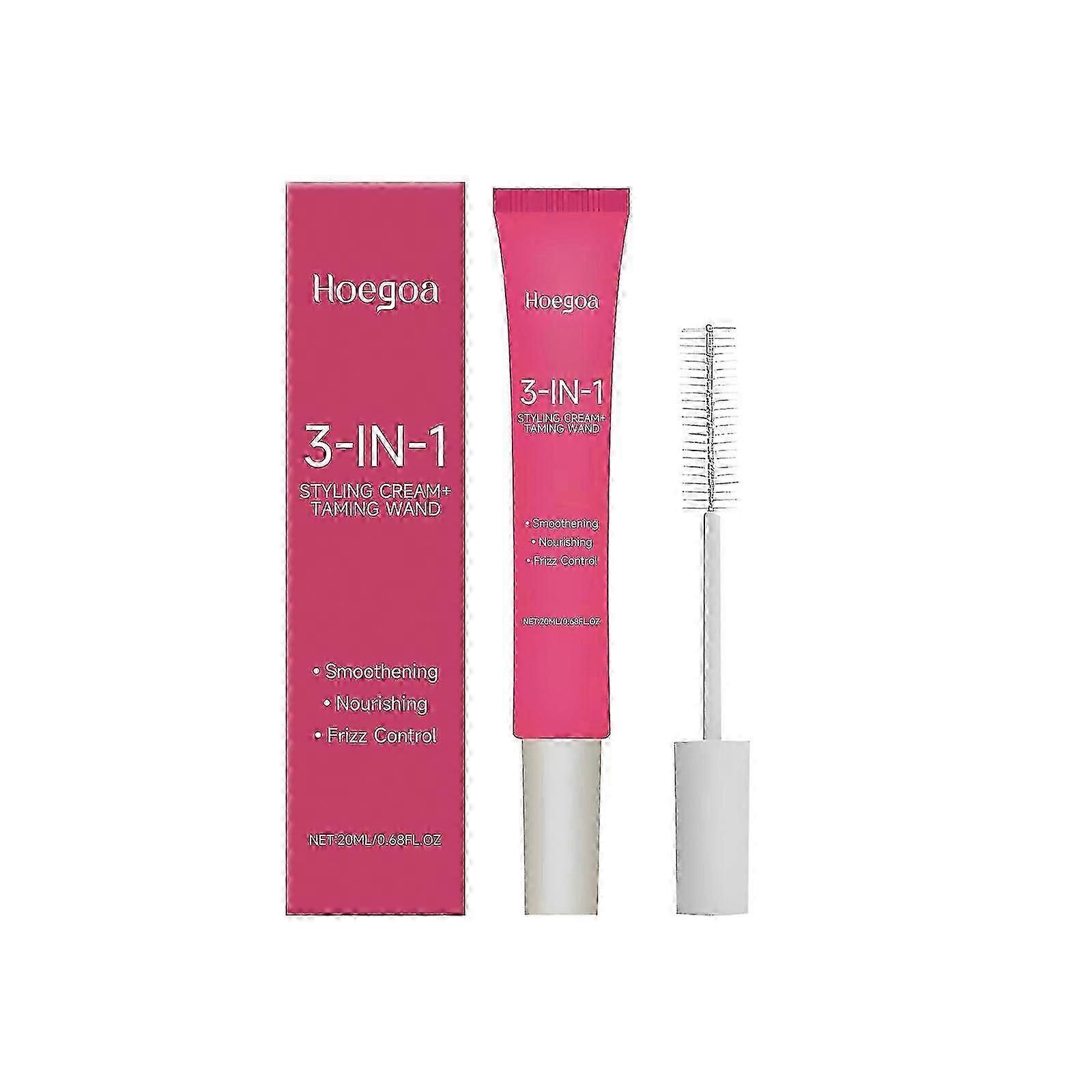 Hoegoa Curl Styling Cream Anti-frizz portable design, fine and soft hair, airy styling, natural and fluffy