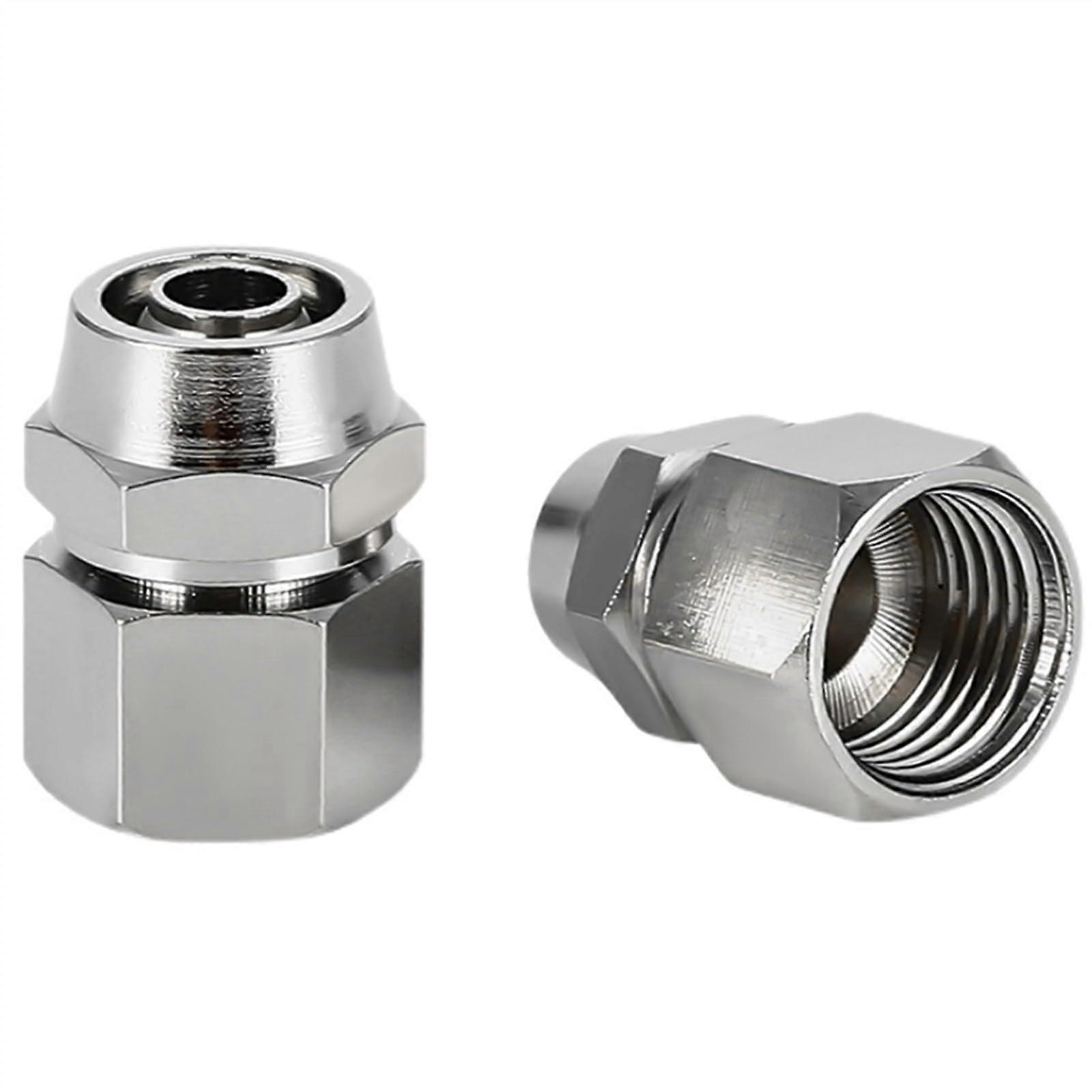 PCF Copper Pneumatic Quick Connector Internal Thread 1/8' 1/4' 3/8' 1/2' BSPT Quick Connector Hose Outer Diameter 4 6 8 10MM(PCF802)