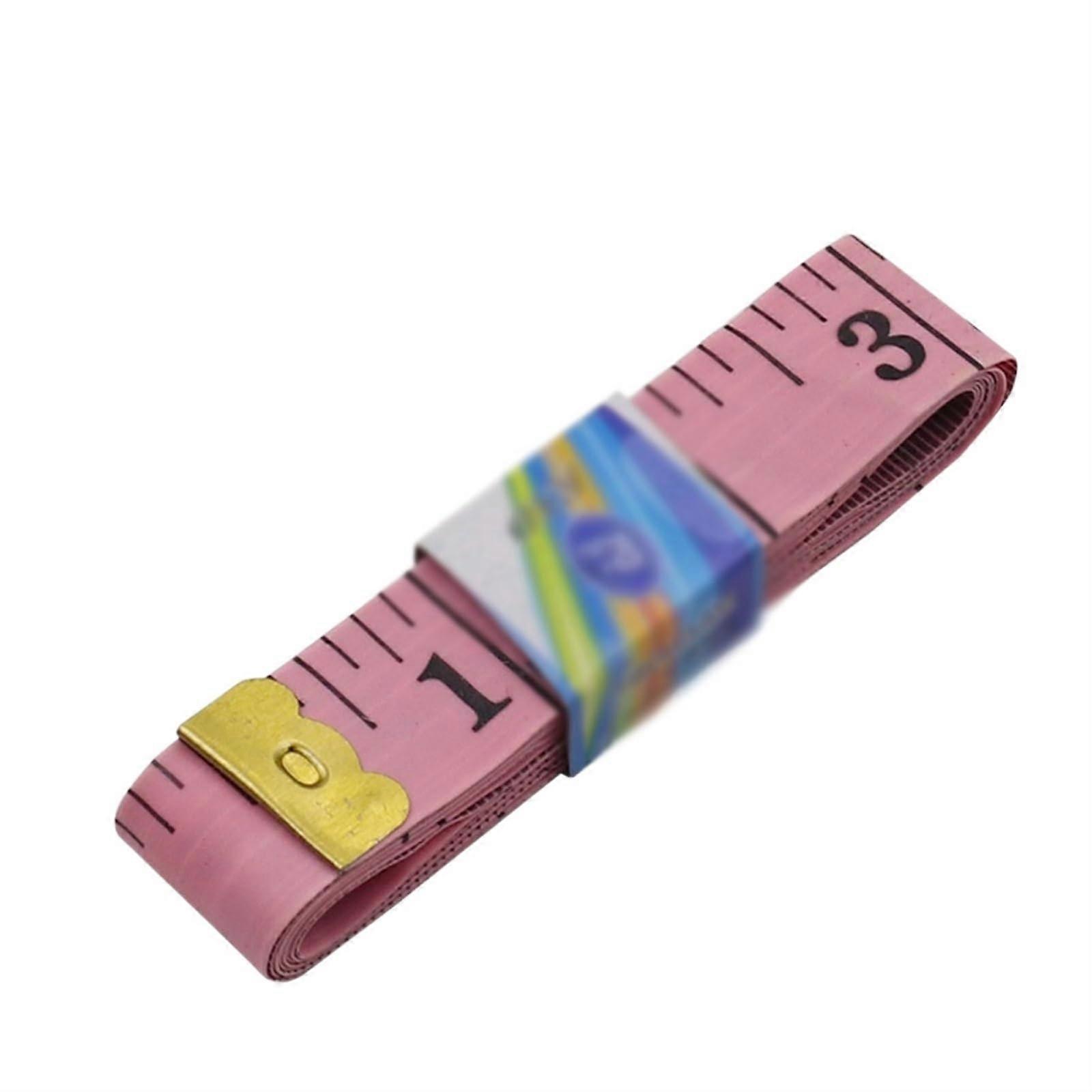 Tape Measure Sewing Tailor Tape Body Measuring Soft Ruler Double-Sided Pink 60 Inch Flexible Length for Dressmaking