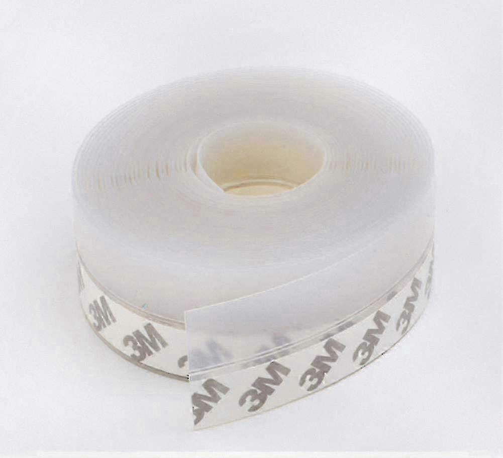 10m Transparent Silicone Sealing Strip, Waterproof Door Bottom Sealing Solution, Windproof and Dustproof Strip Compatible with Various Doors