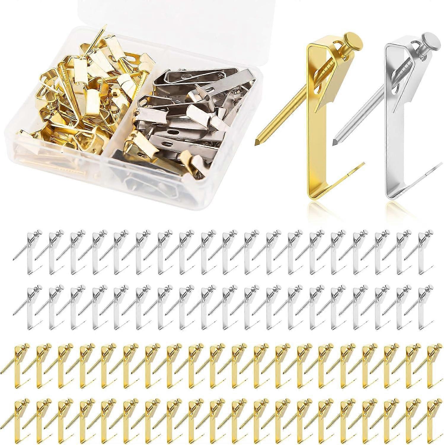 80pcs photo frame hooks, picture wall hooks for fixing frames