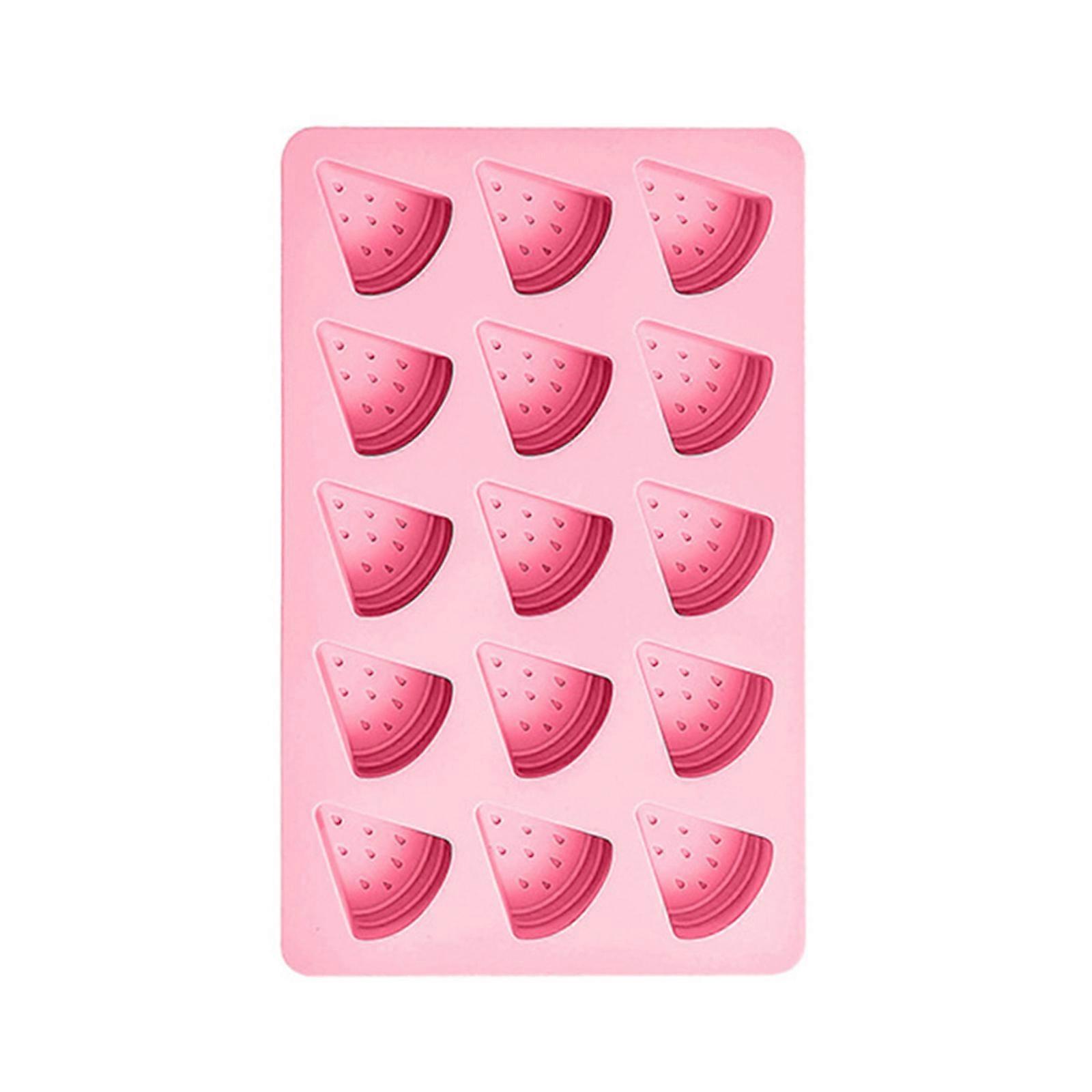 5 Shapes Ice Cube Mold Silicone Freezer Cup Eco-Friendly DIY Chocolate Molds Maker for Whiskey Cocktail and Drink  pink