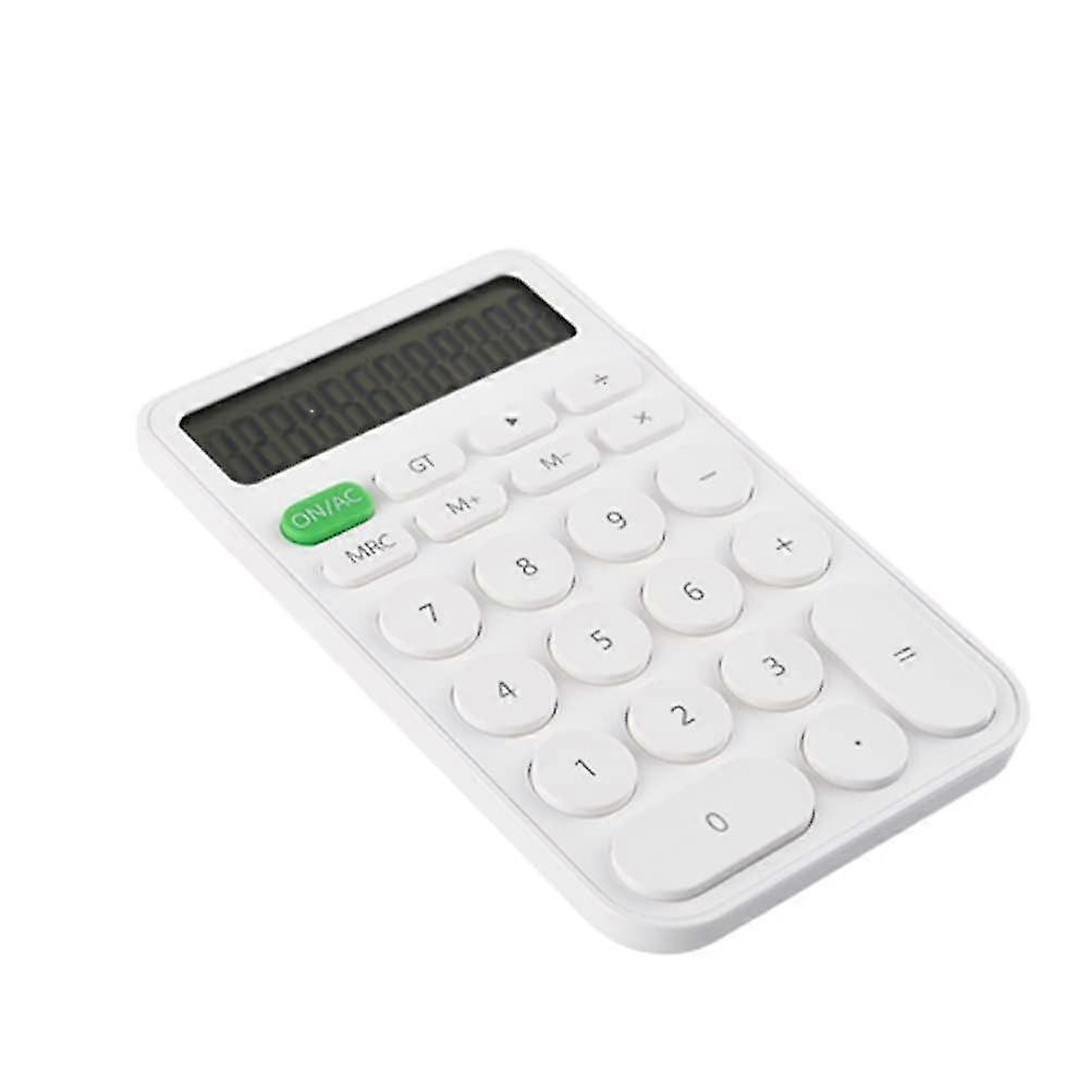 Bærbar Hvit Mini Kontor Elektronisk Lommekalkulator