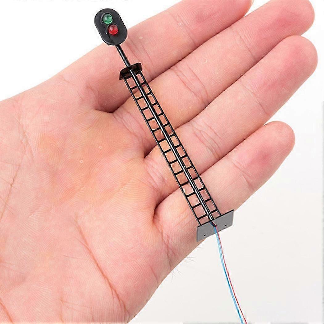 LED Railway Signal Light 00 Model Railway Red Green 2 Aspect Light Signal 3/12 VOLT DC OO GAUGE Pre Wired Signals