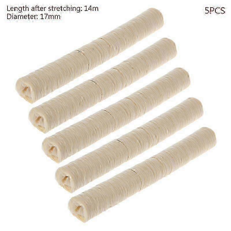 5pcs 14m 17mm φυσικό λουκάνικο κολλαγόνου που περιβάλλει το ζαμπόν χοτ ντογκ ζαμπόν καπνιστό ψητό DIY