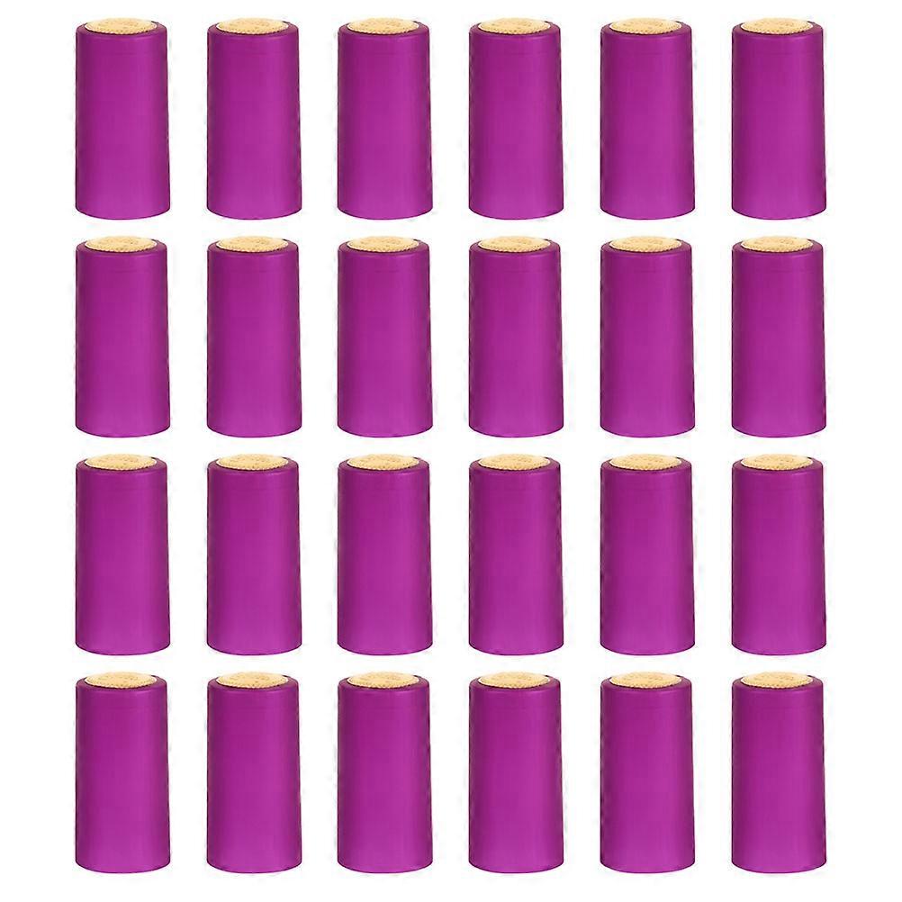 Heat Shrink Capsules Winery Protect Wine Cylindrical Shape 30Pcs
