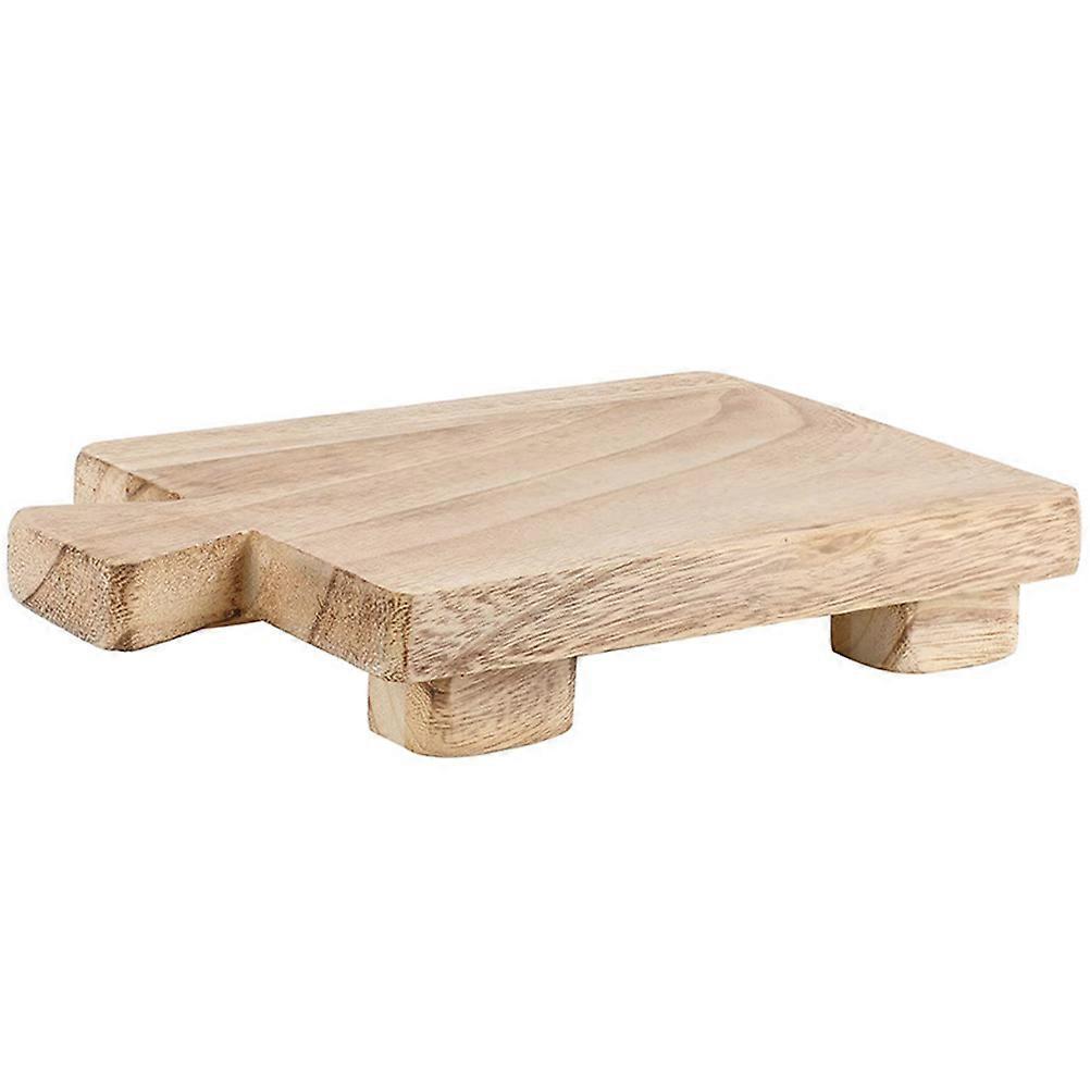 Rectangular Wood Tray For Bathroom Home Decoration Beige Hygienic 1Pack