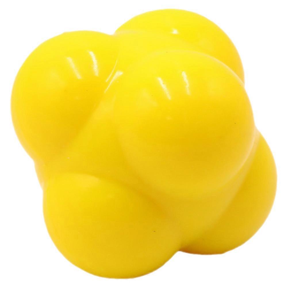 Hexagonal Agility Reaction Training Ball Durable Silicone Exercise Ball for Speed Reaction Drills, Ideal for Athletes and Fitness Enthusiasts