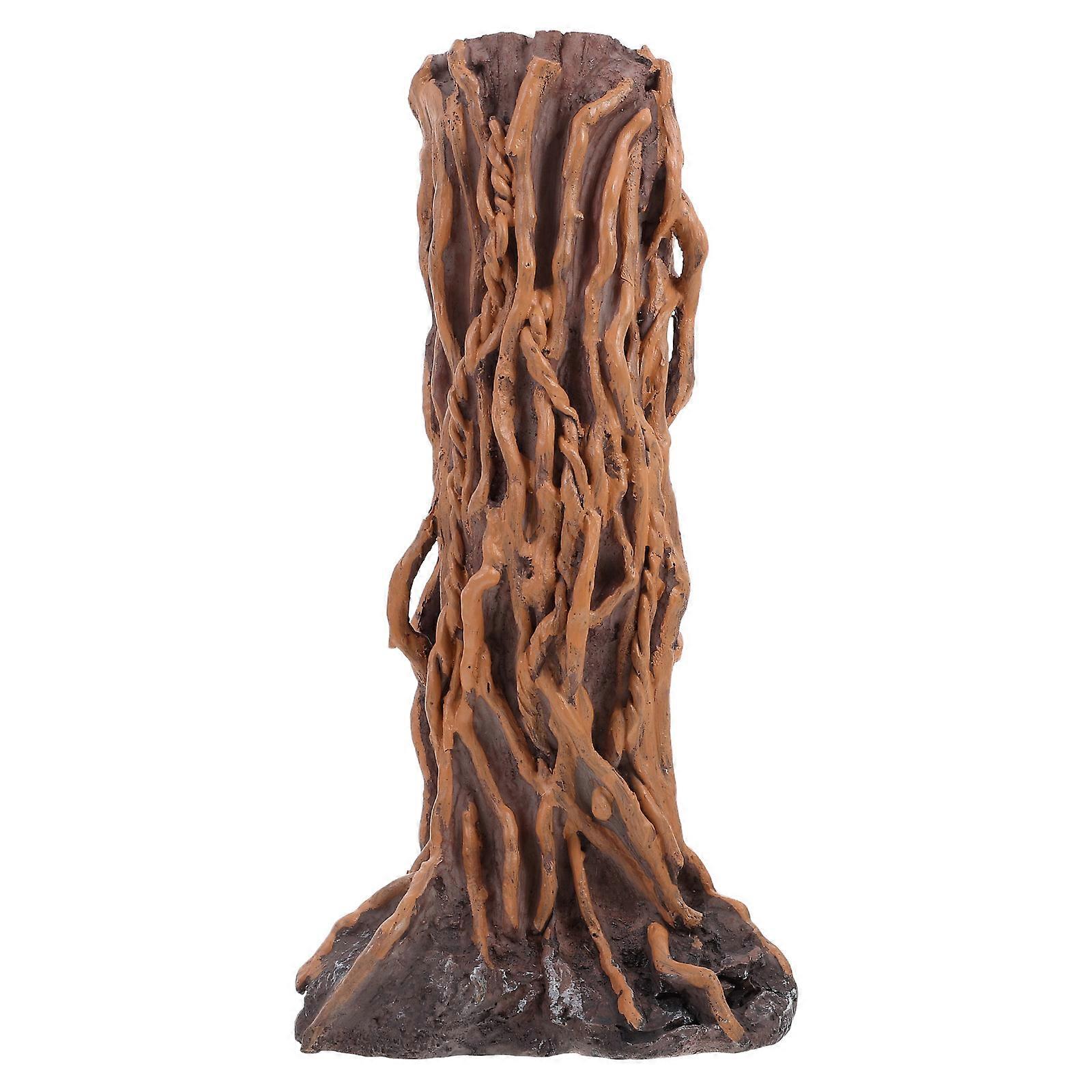 Driftwood Reptile Fish Tank Tree Trunk Underwater Paradise Creation For Pet Owners Multi 24.00X12.00X7.00CM Resin Durable Design 1Set