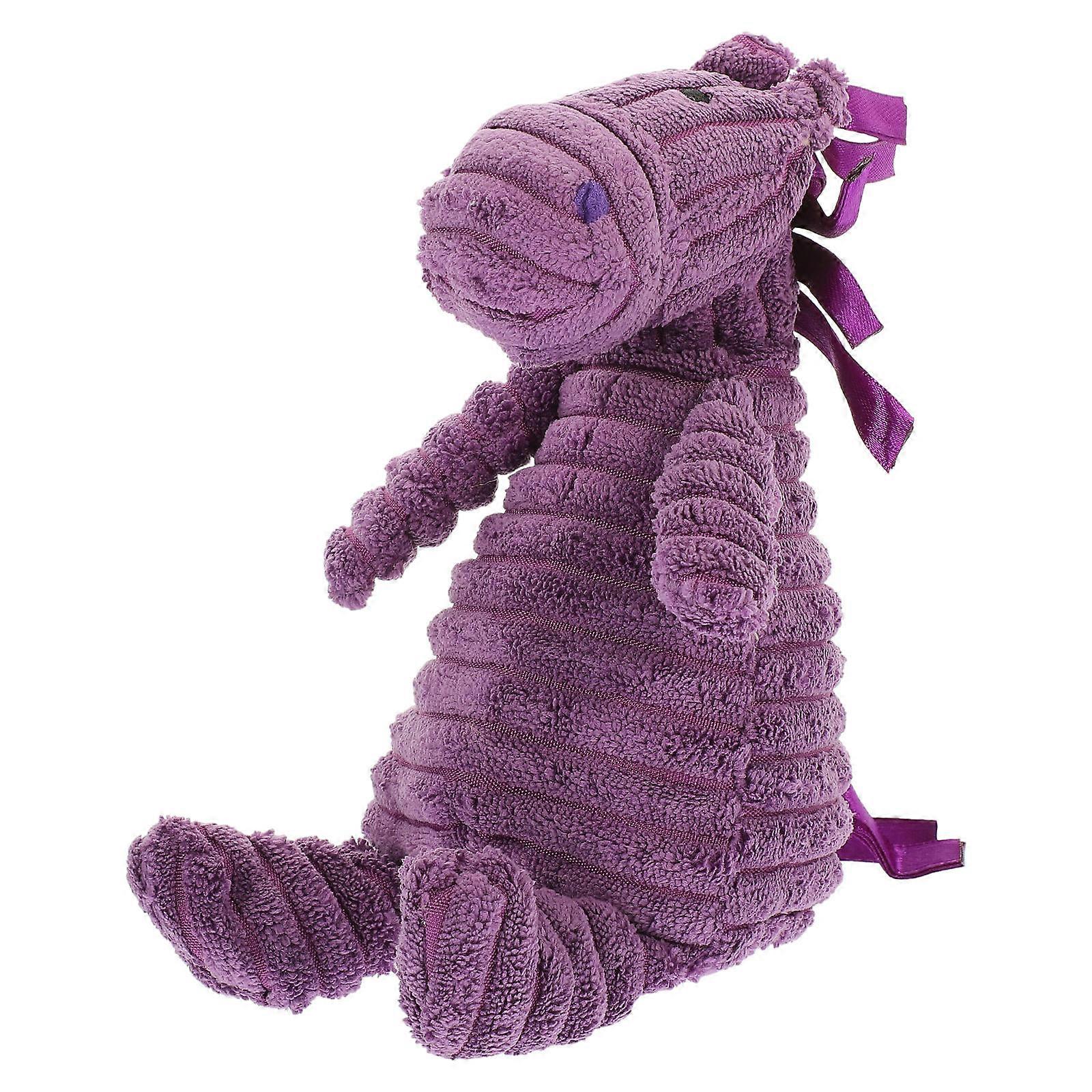 Dog Toy Squeakers Plush Squeaky Dog Toy Purple 17x12x23cm Relieve Teething Interactive 1Set