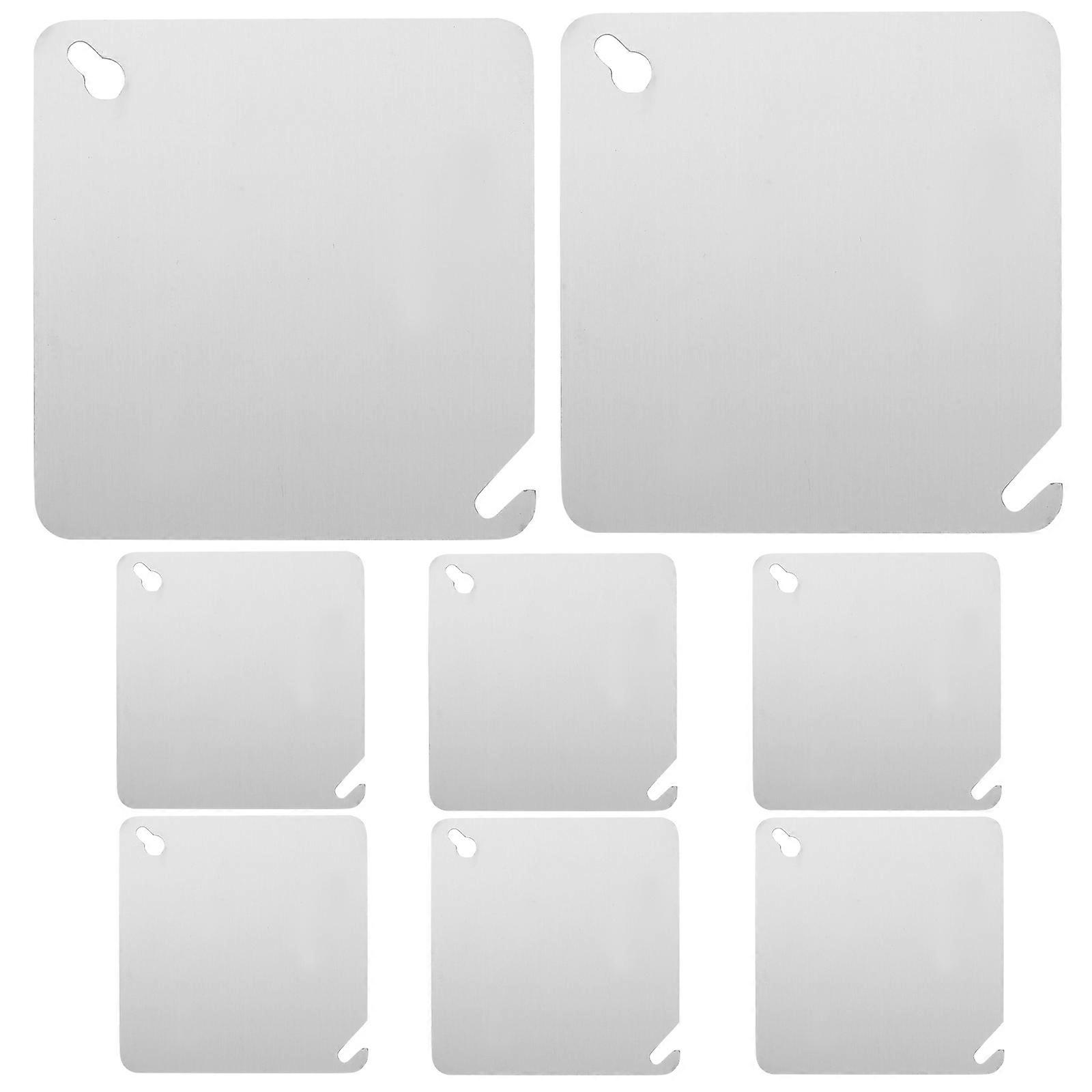 Square Electrical Box Cover Metal Electrical Box Cover Plate Electrical Component Protection For Industrial Settings 8Pcs