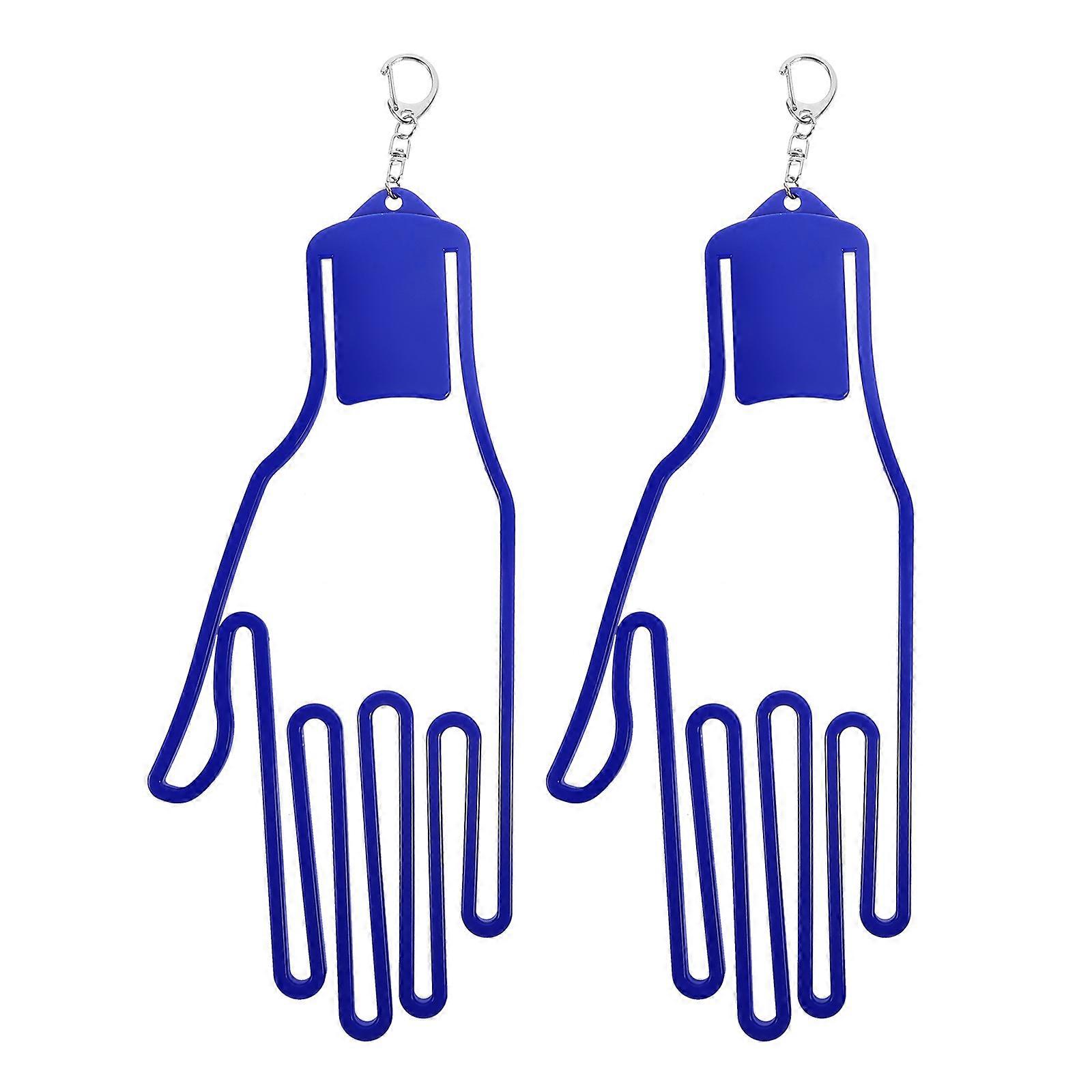 Golf için Golf Eldiveni Askı Aksesuarı Dayanıklı ABS Malzeme 24.50X10.00X0.70cm 2 Adet