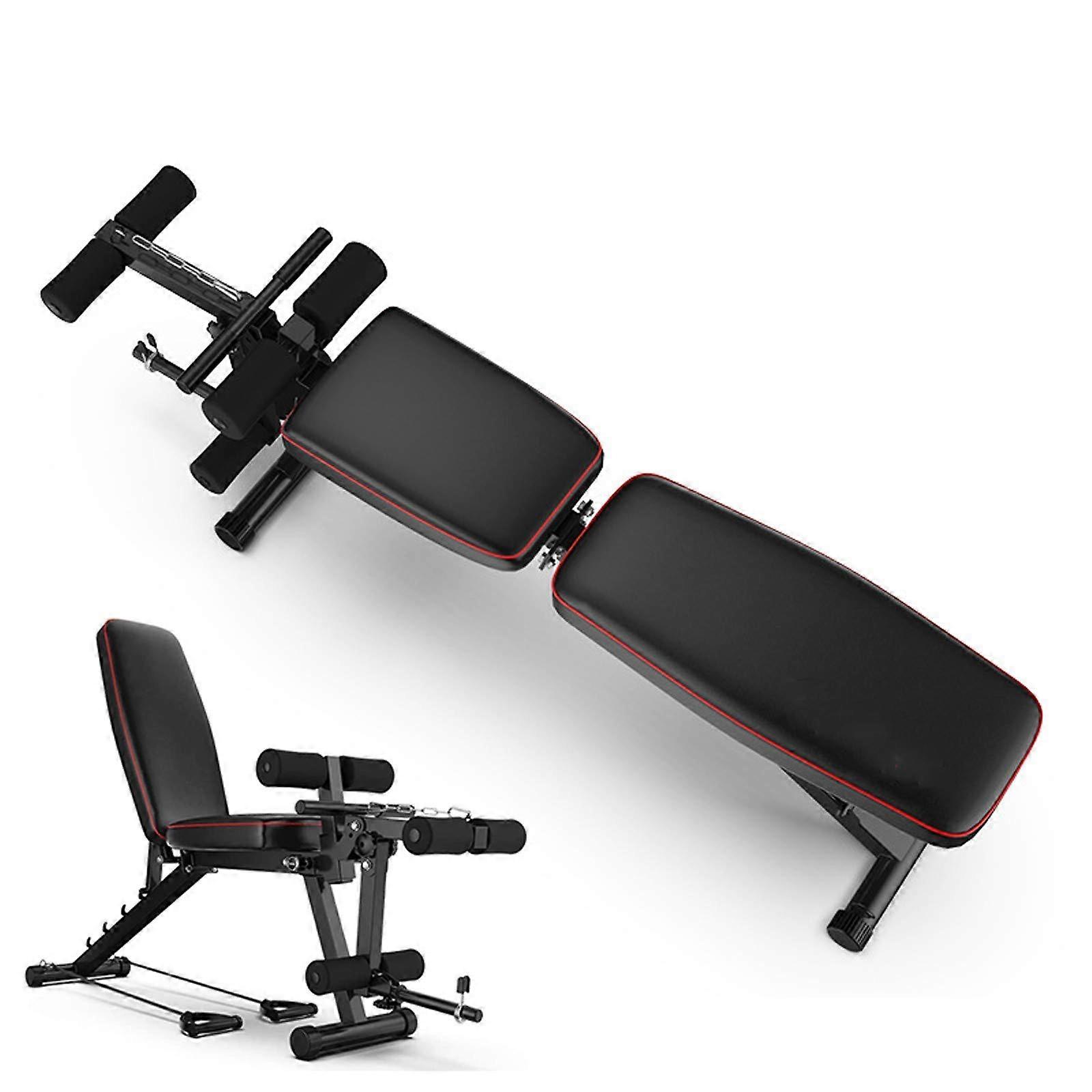 Adjustable Training Bench, Foldable FID Bench Press for Full Body Workout