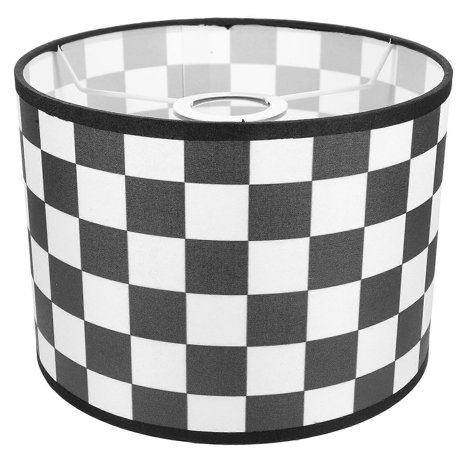 Checked Lamp Shades Floor Lampshade Replacement 22cm Diameter x 17cm Height Light Diffusion 1Pack
