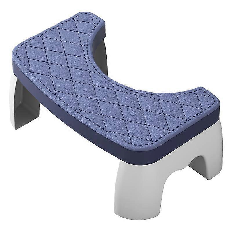 Toilet Squat Stool Removable Non-Slip Toilet Stool Plastic For Adults - Easy To Clean Blue