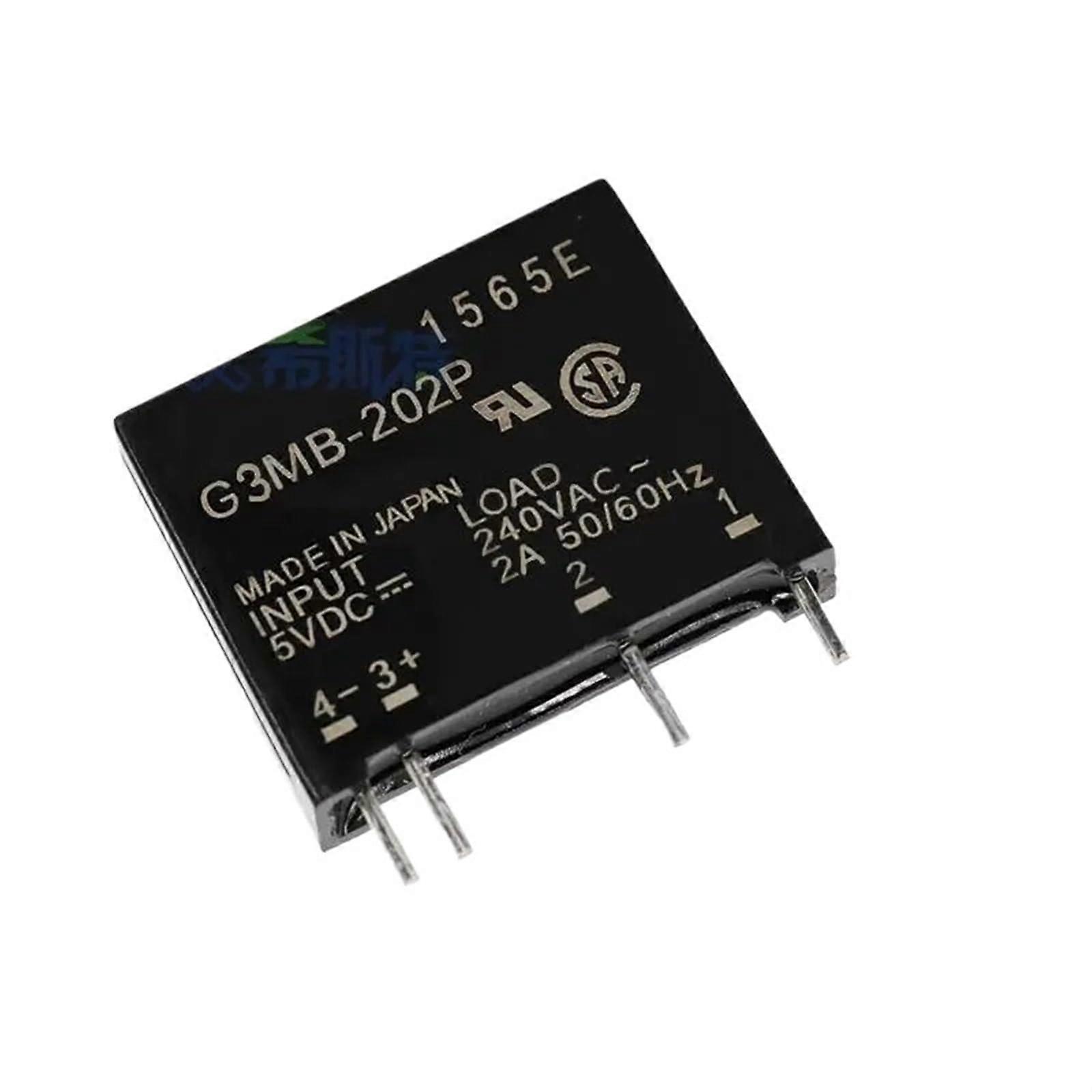 G3MB202P Relay Module 4-Pin SSR, 5V/12V/24V Coil, 2A 240VAC, DC Input AC Load, 20-Pack