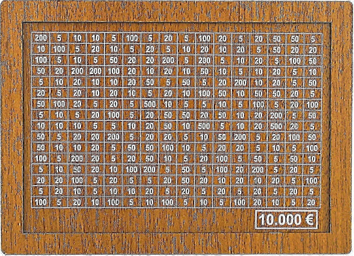 4サイズの貯金箱 - 貯金目標と数字が書かれた貯金箱