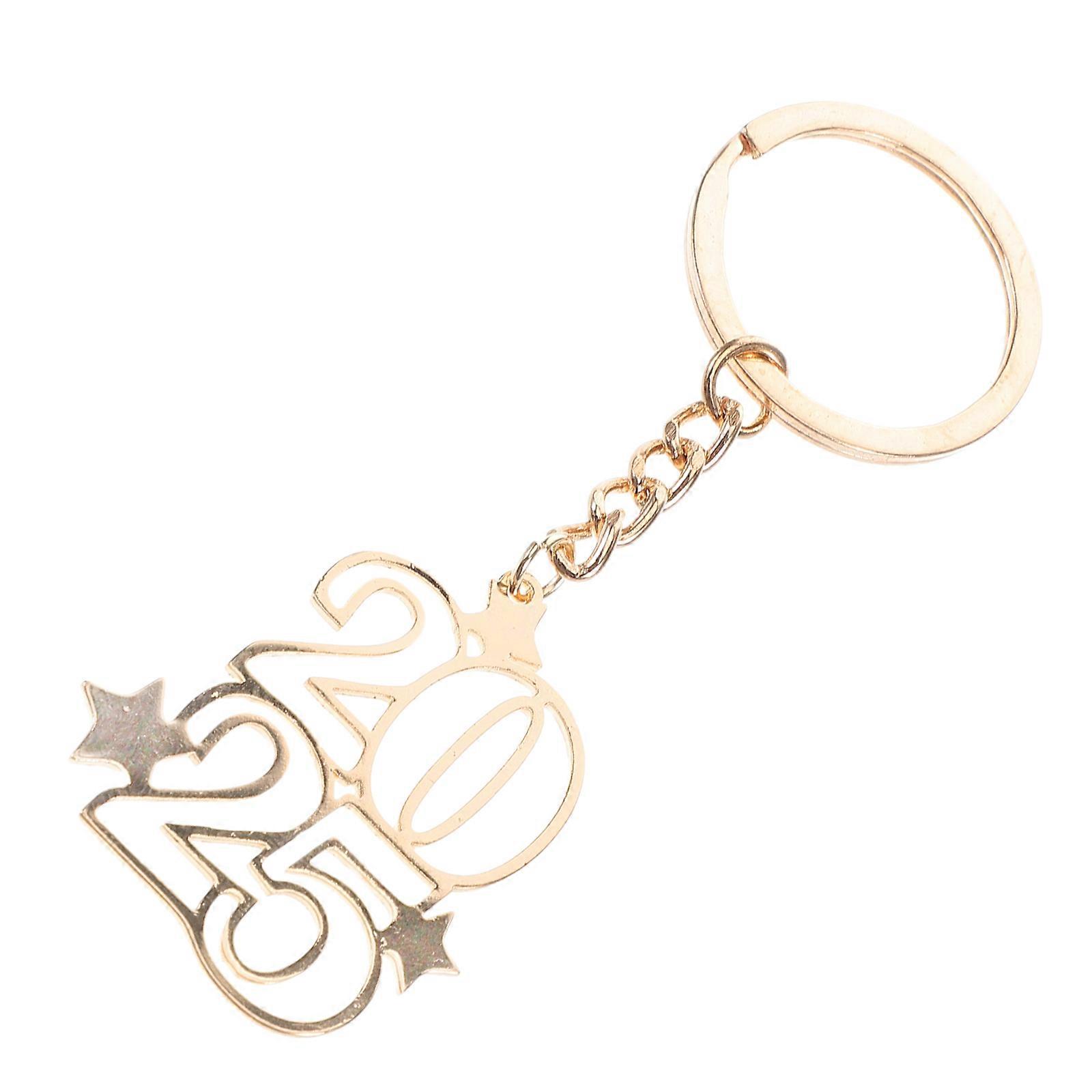 2025 Pendant Aesthetic Keychain Metal Compact Stylish Design For Daily Backpack And Car Keys 1Pcs