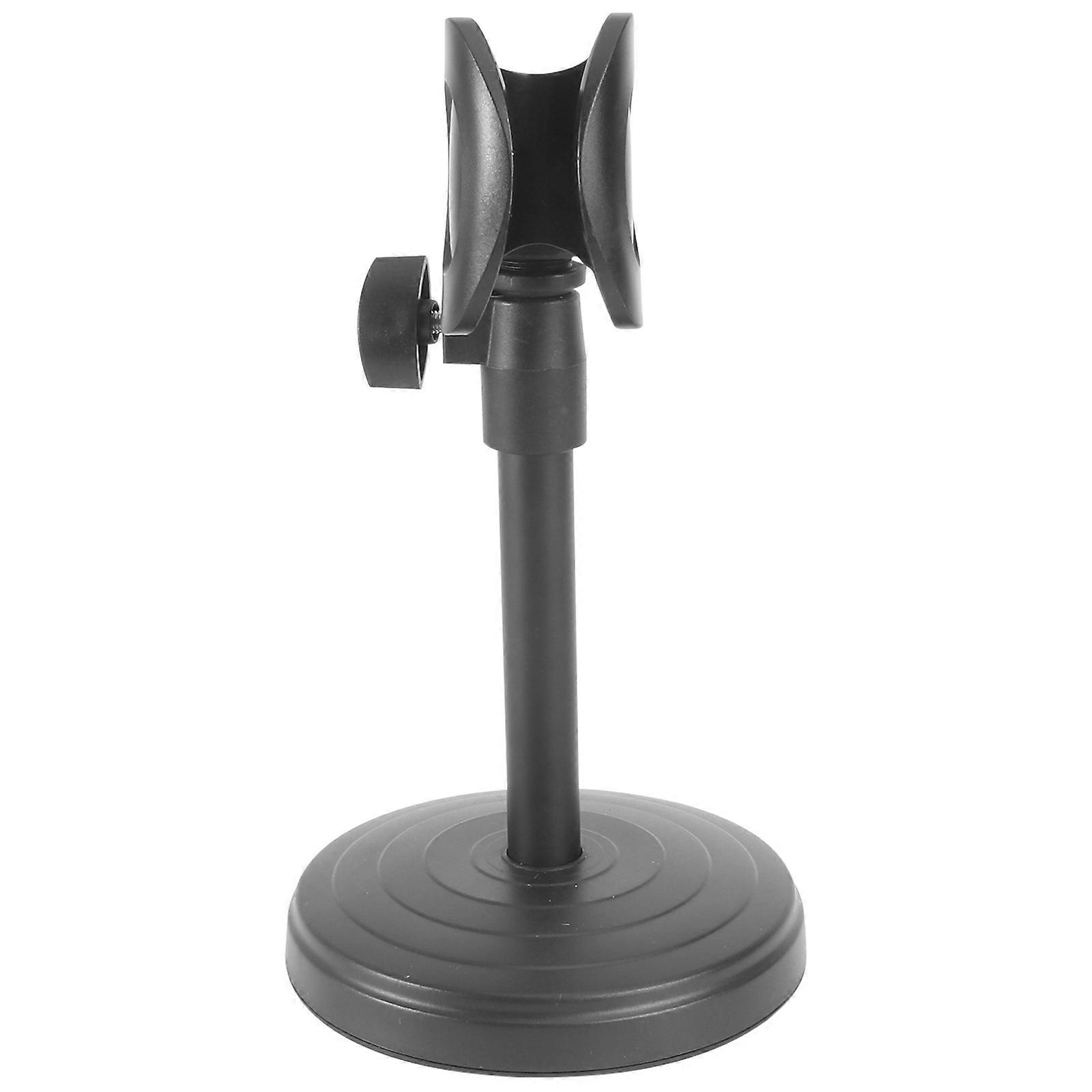Adjustable Detachable Desktop Mic Mount Holder with Noise Reducing Design for Podcasting and Live Streaming – Black Base