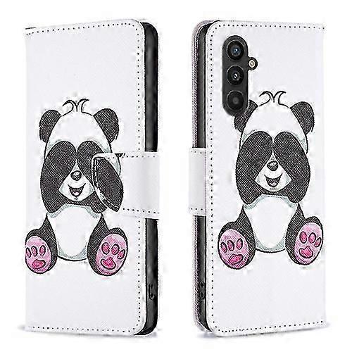 For Samsung Galaxy A25 5G Colored Drawing Pattern Leather Mobile Phone Case