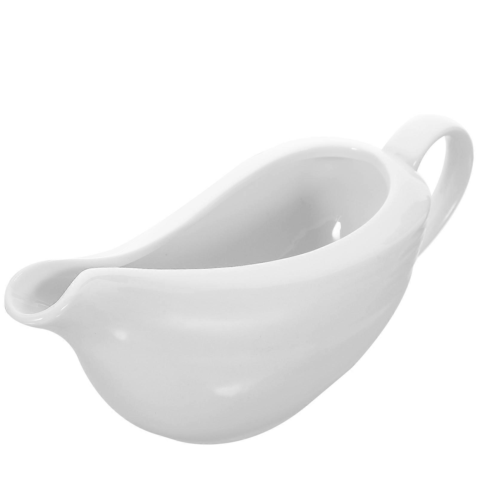 Ceramic Gravy Boat Saucier for Serving Home 16.50X6.50X6.50CM 1Set