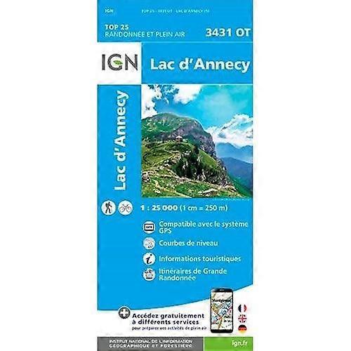 3431 Ot - Lac D'annecy Walking Map