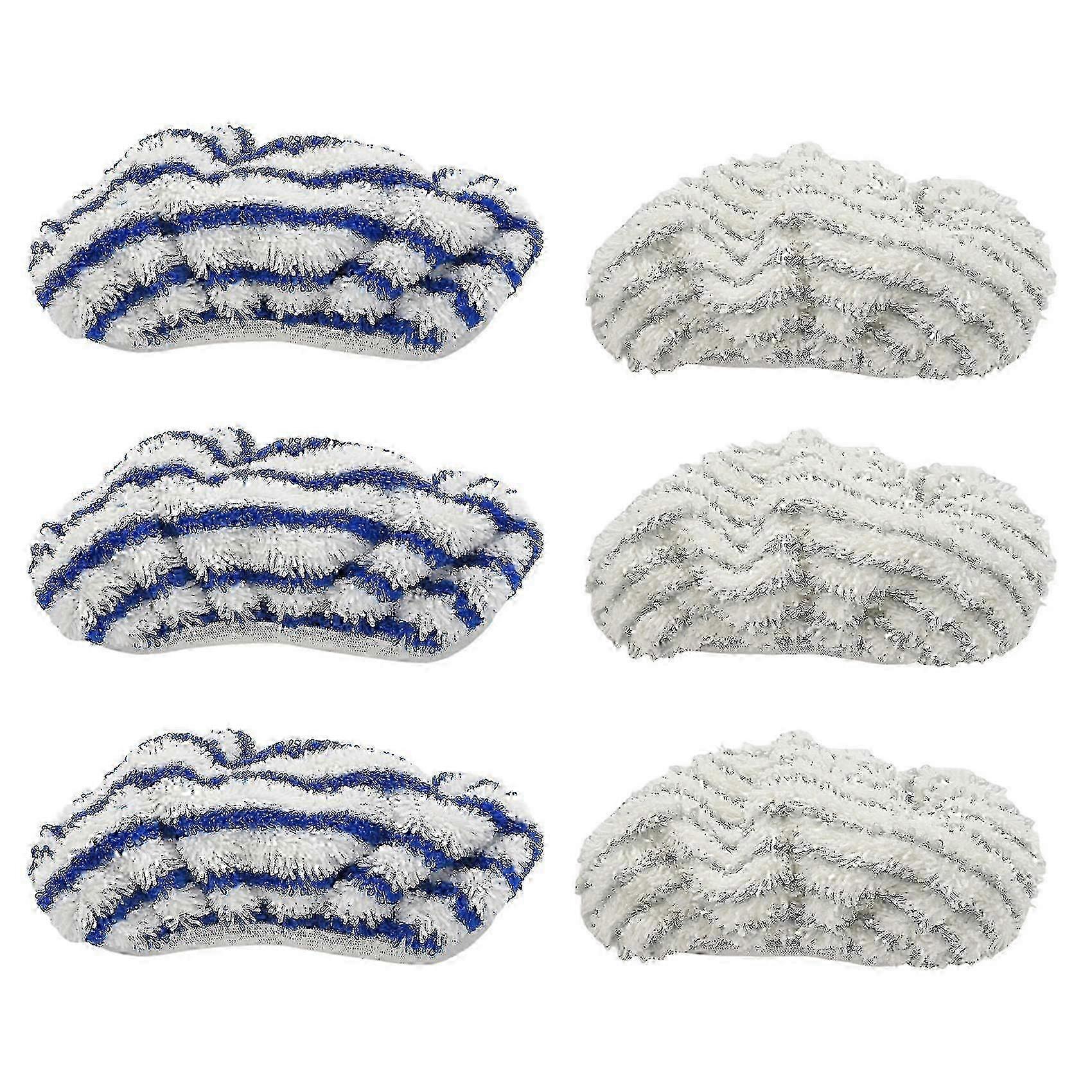 6 Pcs Washable Microfibre Cloth Pads Replacement for Suitable Brand Cleaner Accessory