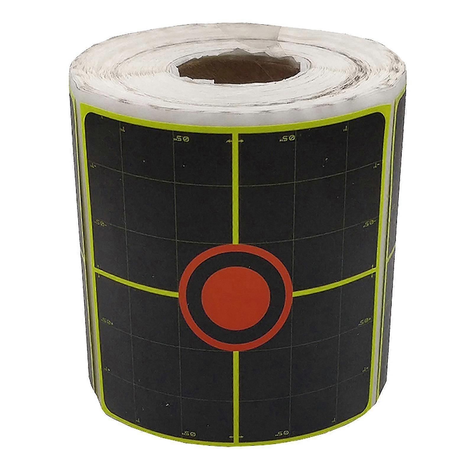 250pcs Shooting Paper Target Florescent Orange Self adhesive Target Sticker