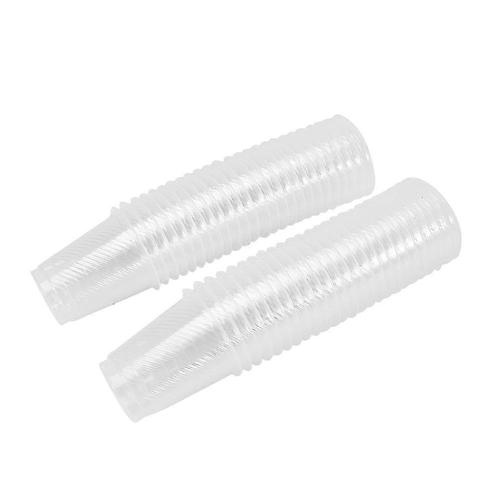 Bulk Pack of 50 Clear Plastic Disposable Drinking Cups for Various Beverage Needs
