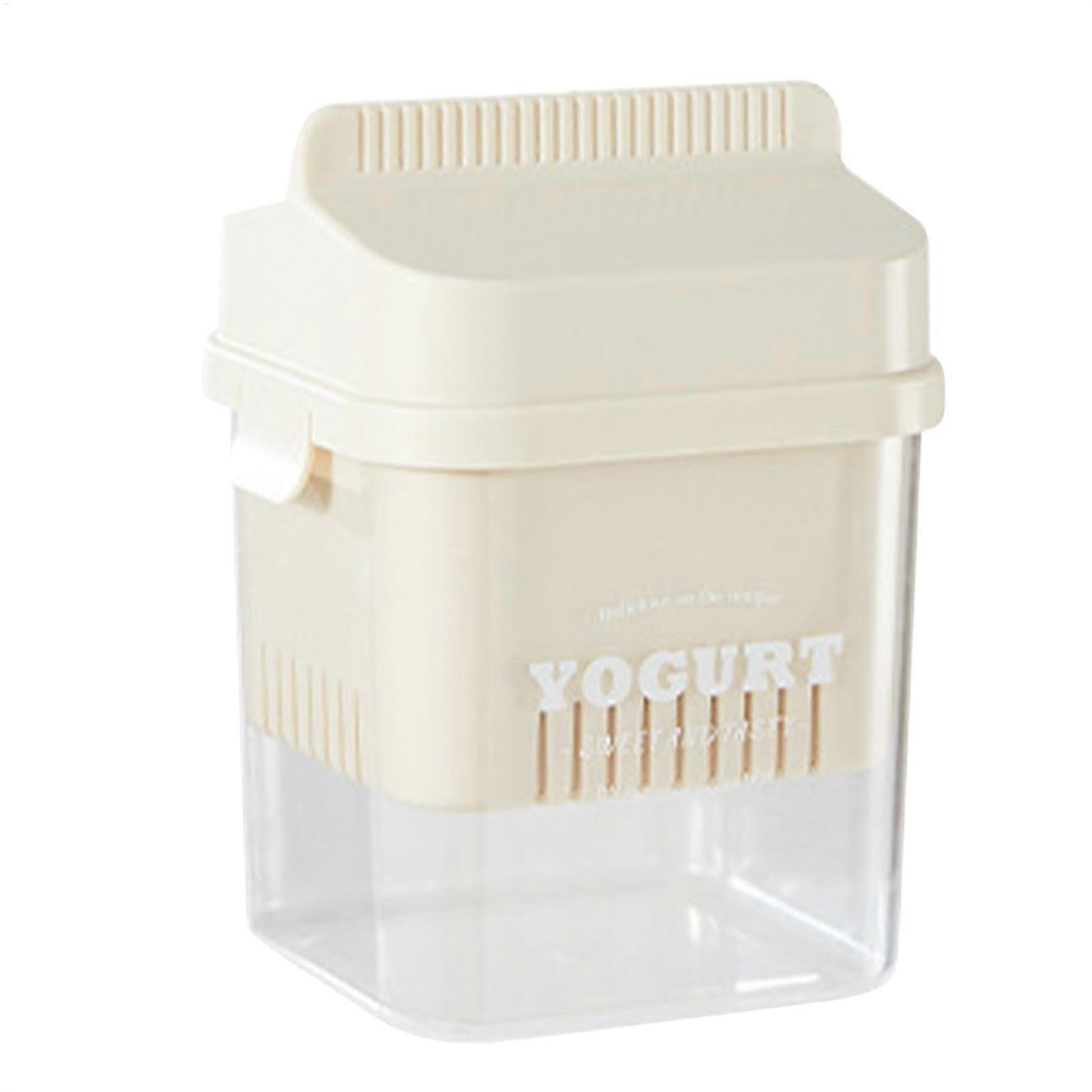 Dry Yogurt Strainer, Pressure Filtration Cheese Filter, multipurpose buttermilk filter, fine mesh fabric with lid