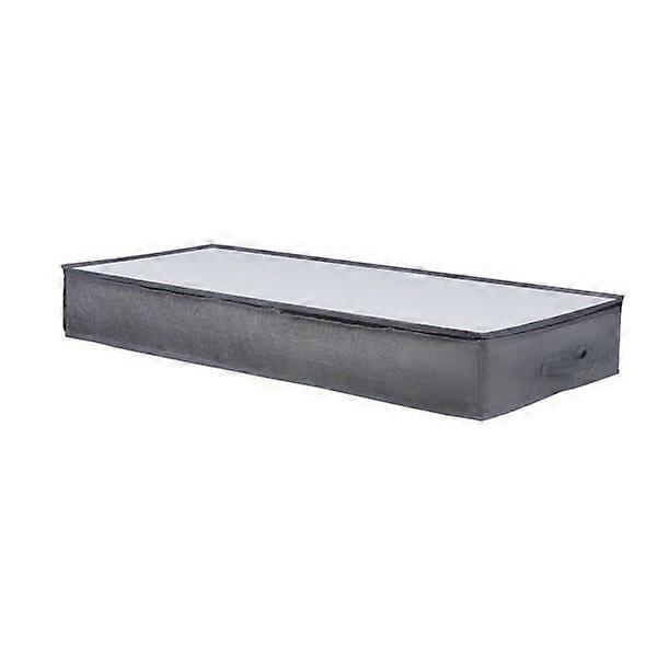 Efficient Under Bed Storage Solution - Grey Linen Organiser - 104x46x15cm - Maximize Space Utilization Boxes