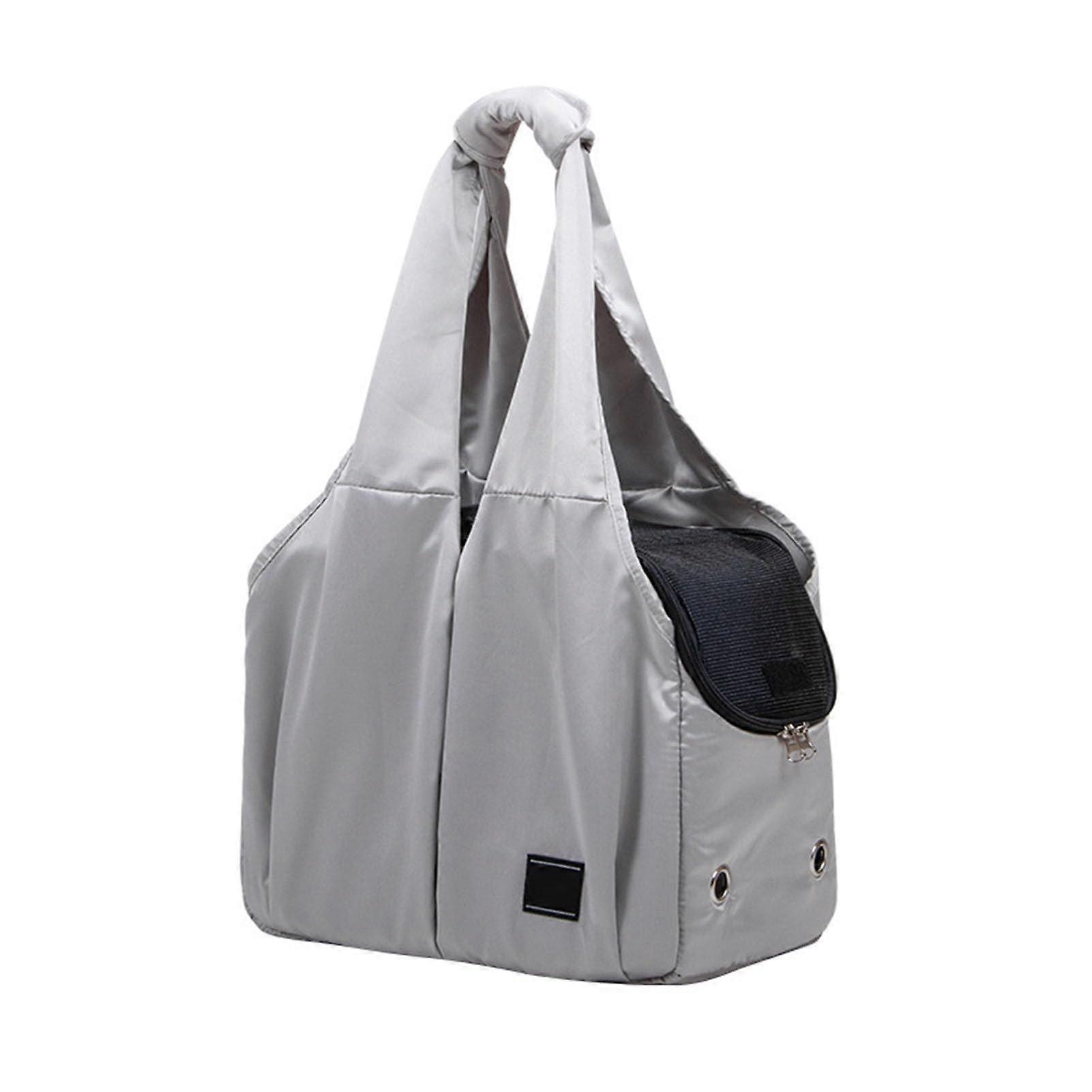 Pet Carrier - Grey Comfort Portable Foldable Cat Carrier Bag, Breathable Waterproof with Mat for Small Dogs and Cats