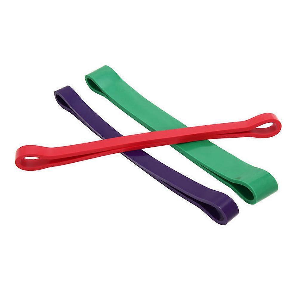 Light Resistance Bands Flat Latex Elastic Resistance Band for Travel Red 61x1.9x0.45cm Stretching 1Set