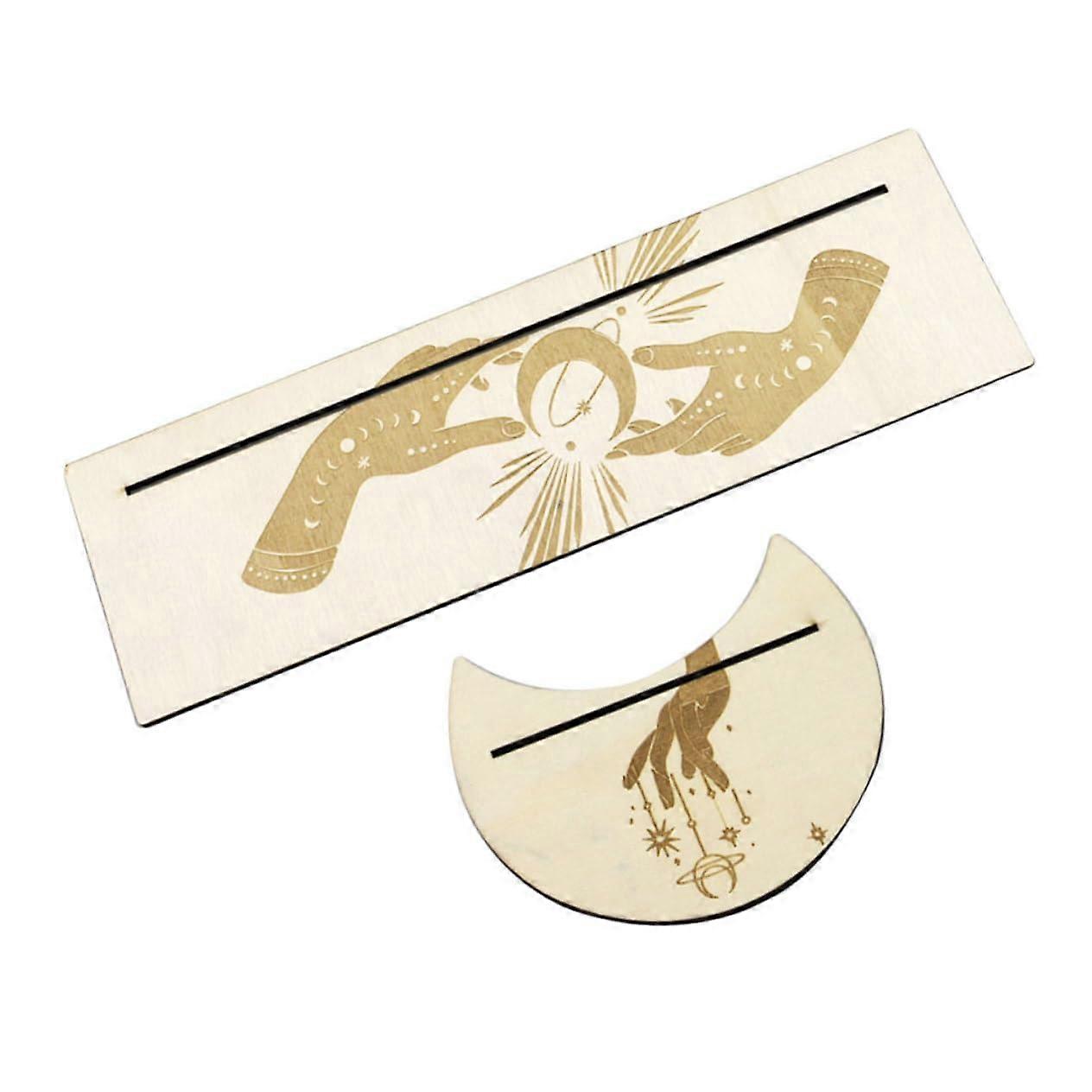 1 Set Wooden Holder for Tarot Cards Handcrafted Card Stand for Tarot Decks SpaceSaving and for Your Divinations and Decorative Element for Everyone