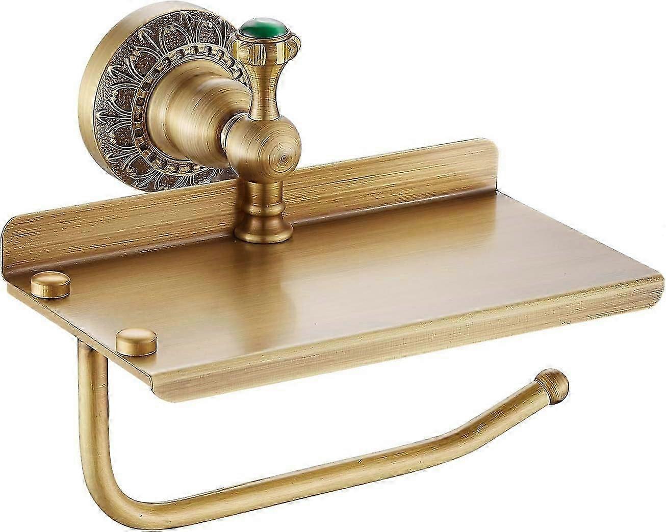 Toilet Paper Holder Solid Brass Wall Mounted Toilet Roll Holder Tissue Holder Toilet Paper Storage A
