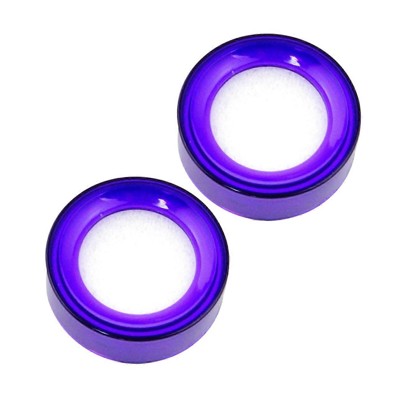 Money Counting Hand Moisture Device Pack of 2, Purple Sponge Humidifier with Protective Cap and Dust Plug, Plastic