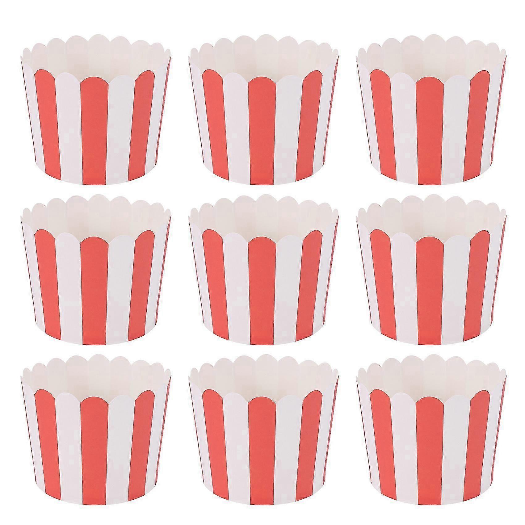 50X Cupcake Wrapper Paper Cake Case Baking Cups Liner Muffin Kitchen Baking Red