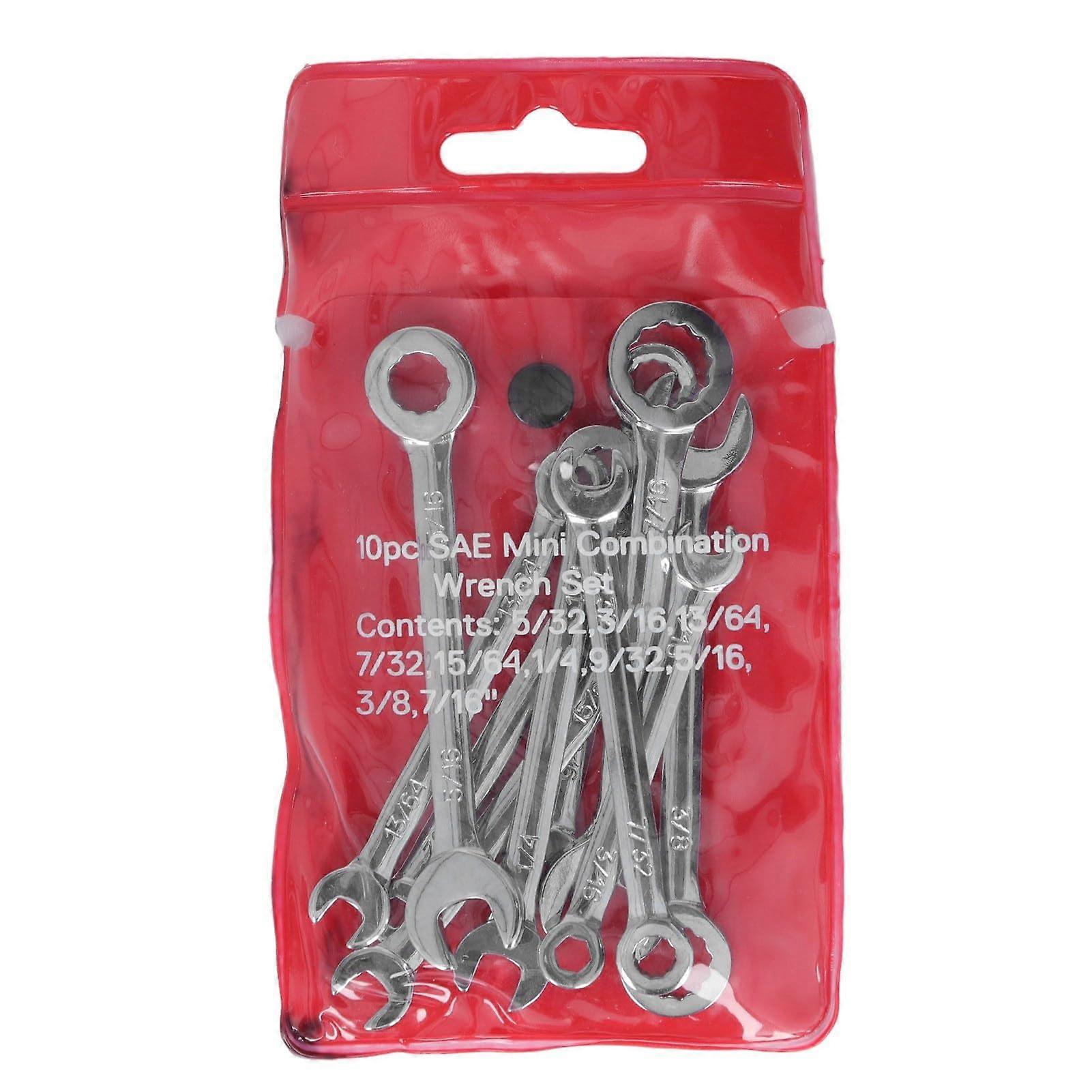 MINI Durable Combination Wrench Set 15 Degree Angle Design Chrome Vanadium Steel For Tight Spaces