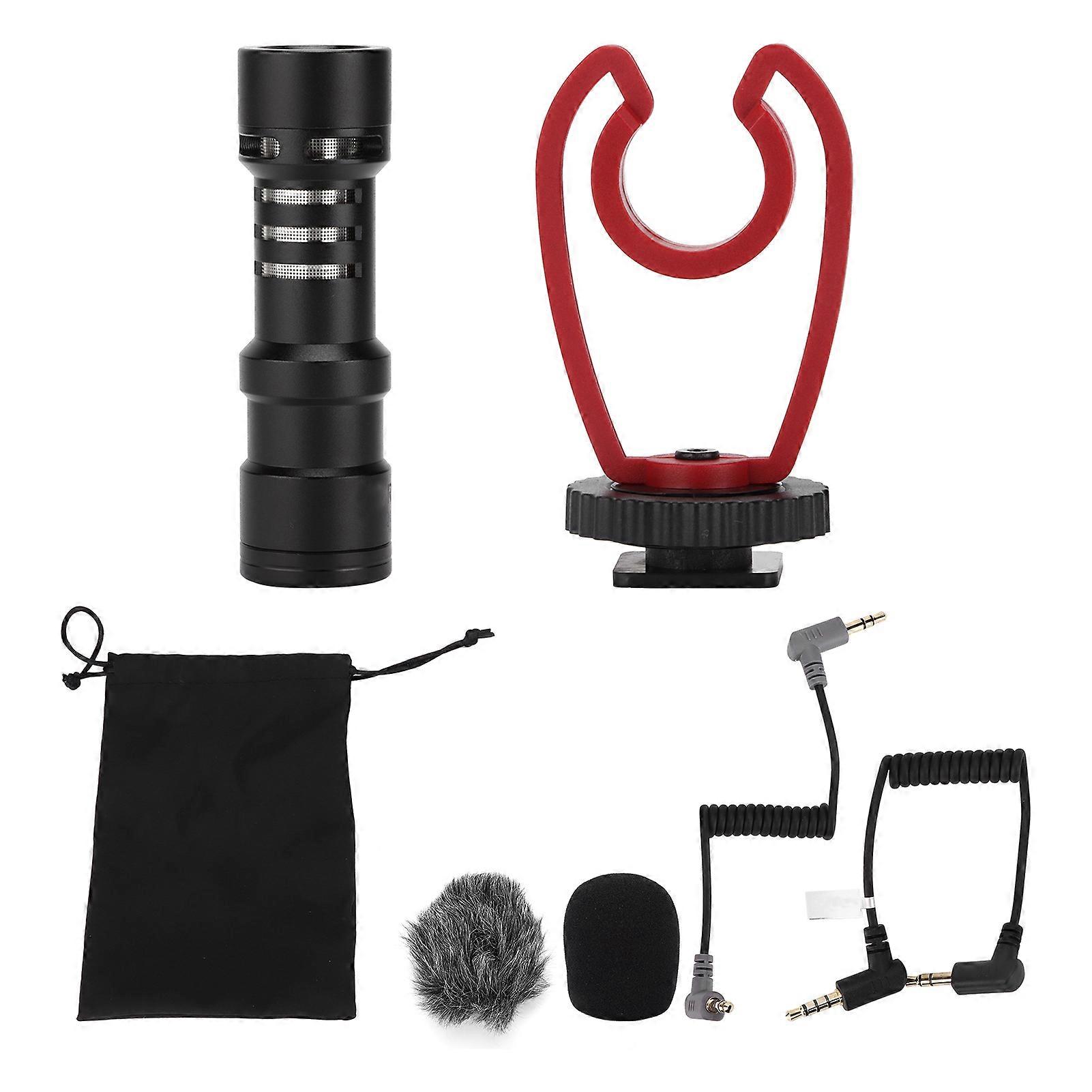 VMQ1 3.5MM Shotgun Video Microphone OnCamera Mini Condenser Record Interview Microphone