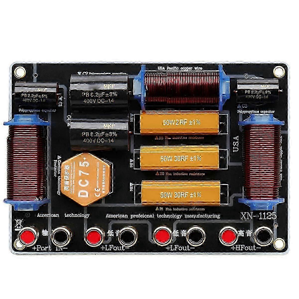 Divisor de frequência dupla de alto-falante de alta potência 1300W para alto-falantes de 10 polegadas / 12 polegadas