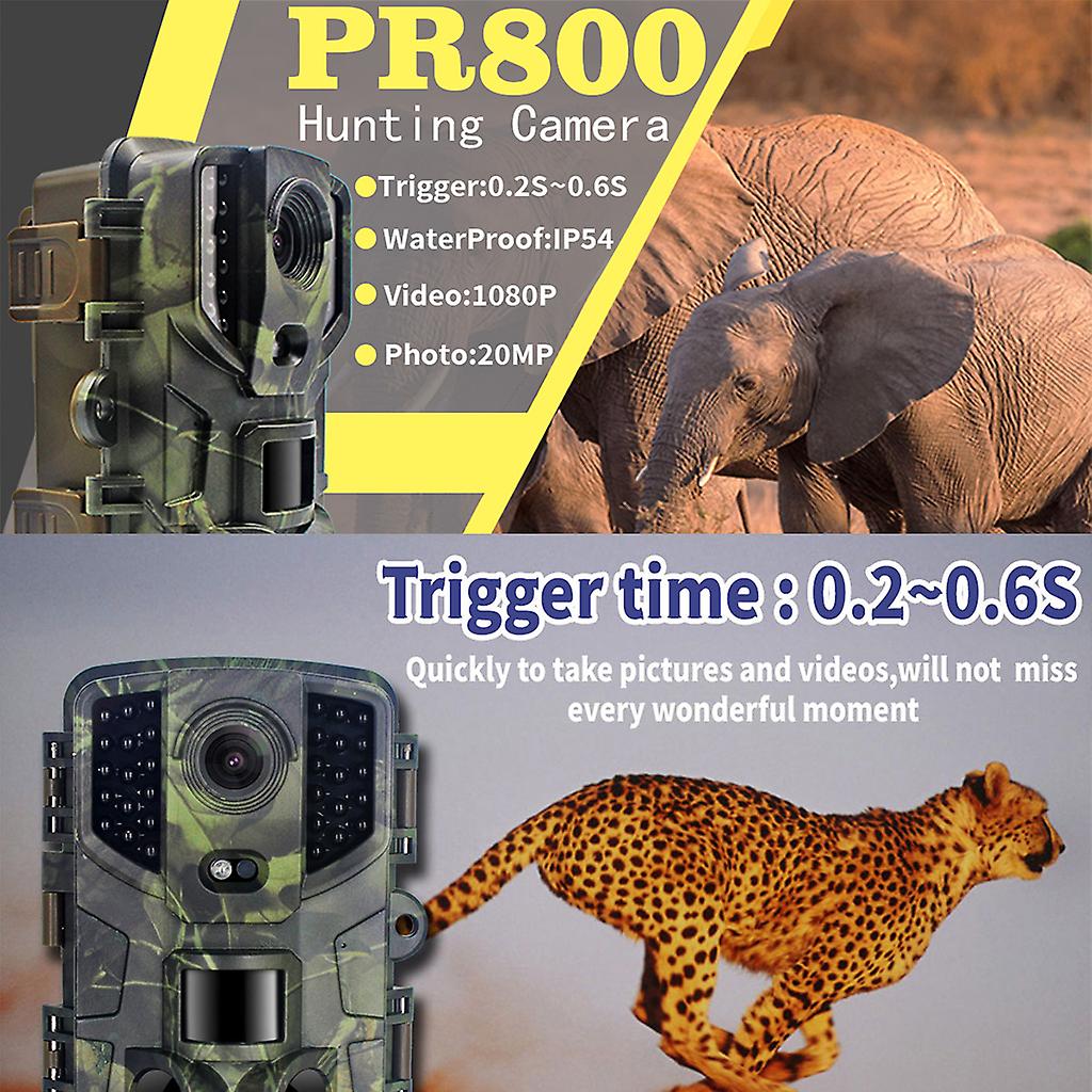 KIT CAMERA DE SURVEILLANCE - PACK VIDEOSURVEILLANCE HC804A 20MP 1080P CaméRa de Piste de Chasse