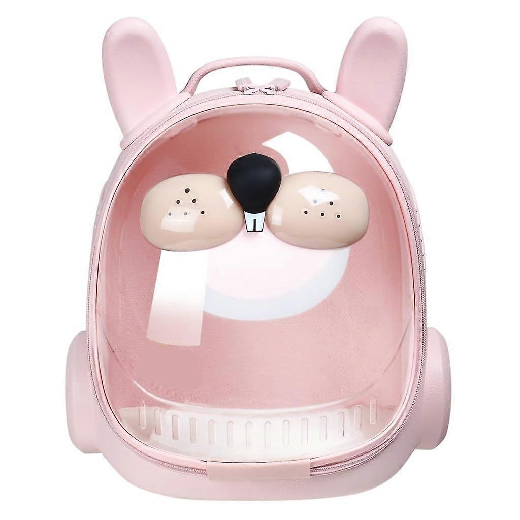 Cat Bag Portable Space Saving Capsule Bubble Backpack for Cats Pink