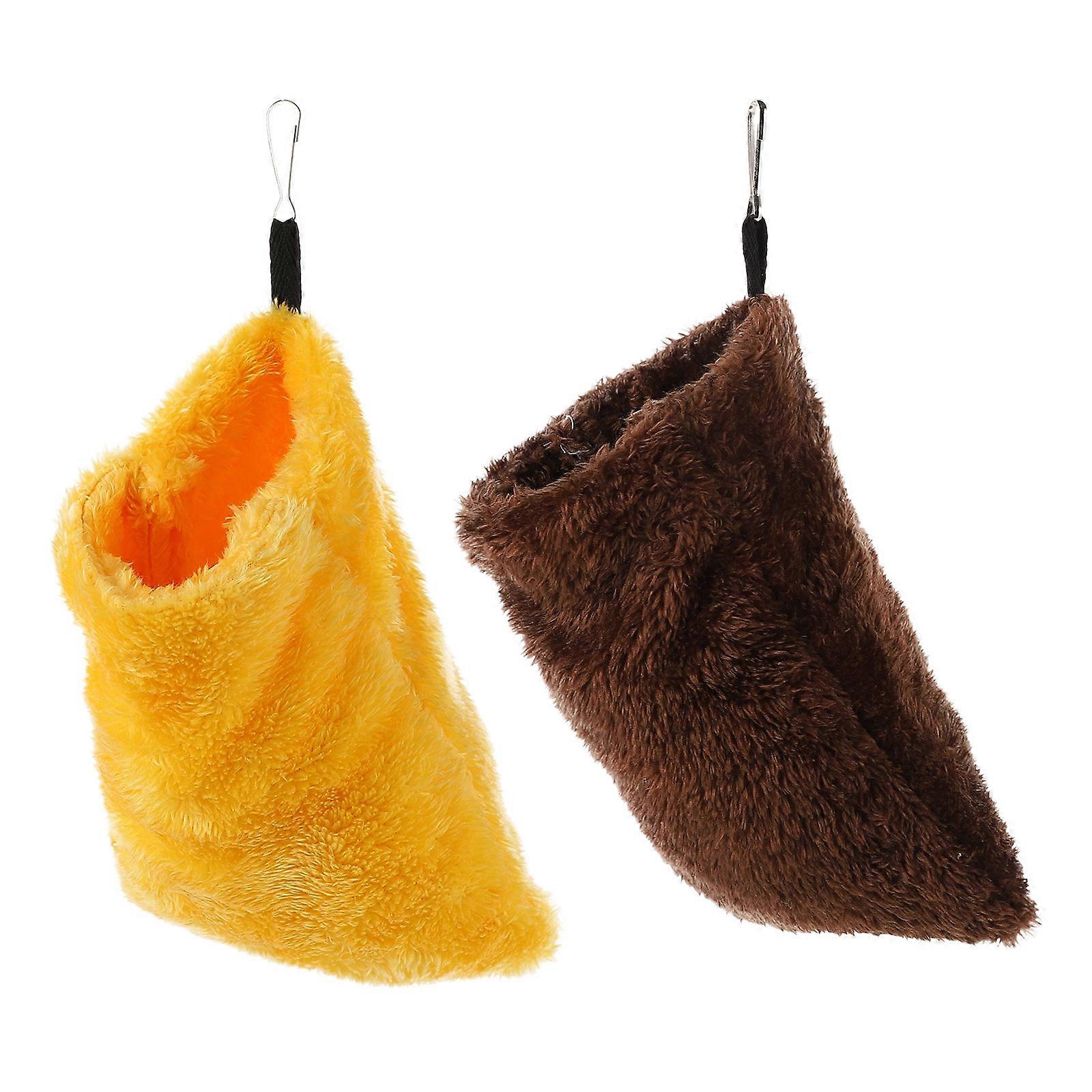 Squirrel Hammock for Cage Hamster Sleeping Bags Durable and Sturdy Construction 2Pcs