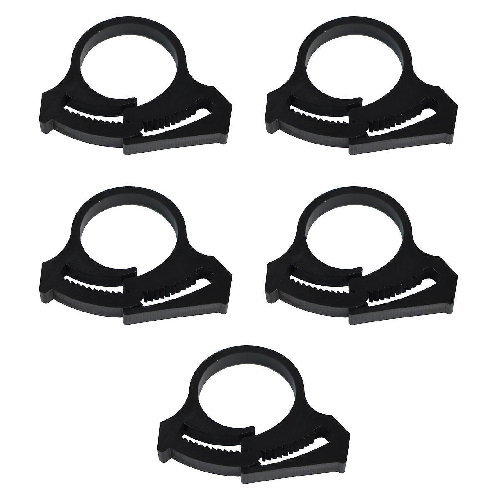 Set of 5 Garden Tubing Clips for Secure Drip Irrigation Systems in Greenhouses Double Gripping Adjustable Hose Clamps 32 snap buckle