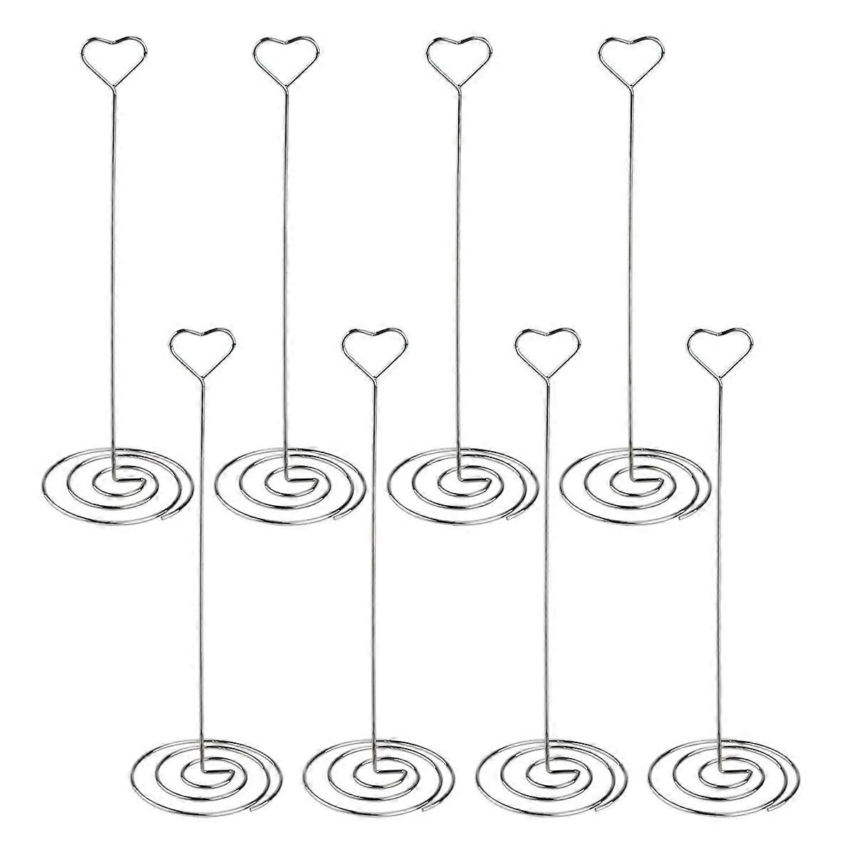 Heart Shape Memo Clip Photo Stand 6Pcs for Party Table Number Holding